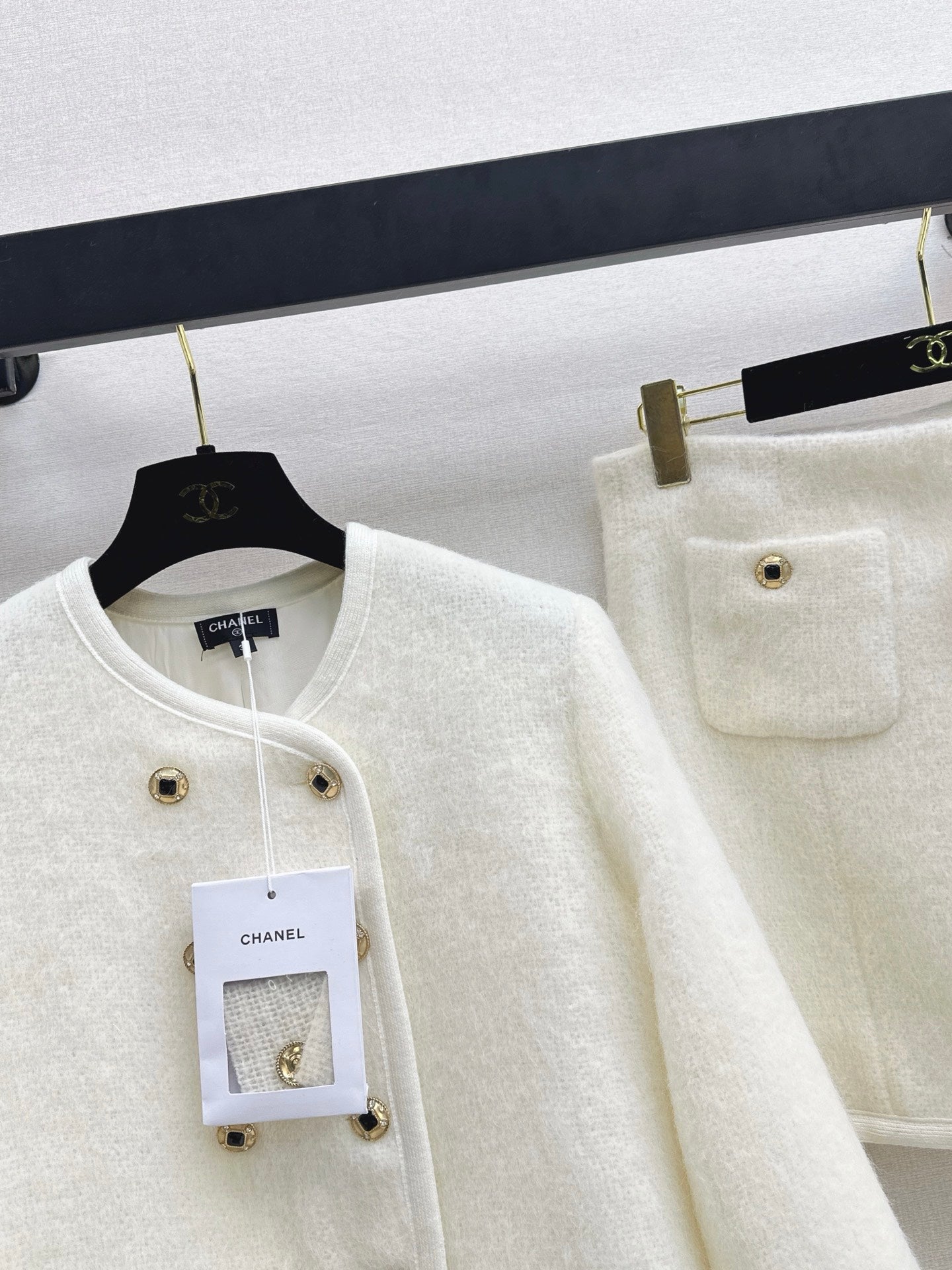 26SS  woolen jacket skirts outfit sets