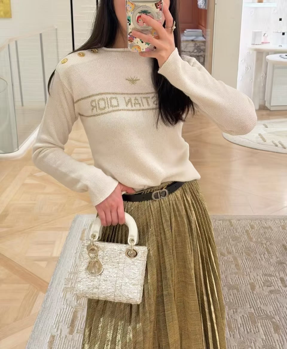 26SS  embroidery cashmere sweater