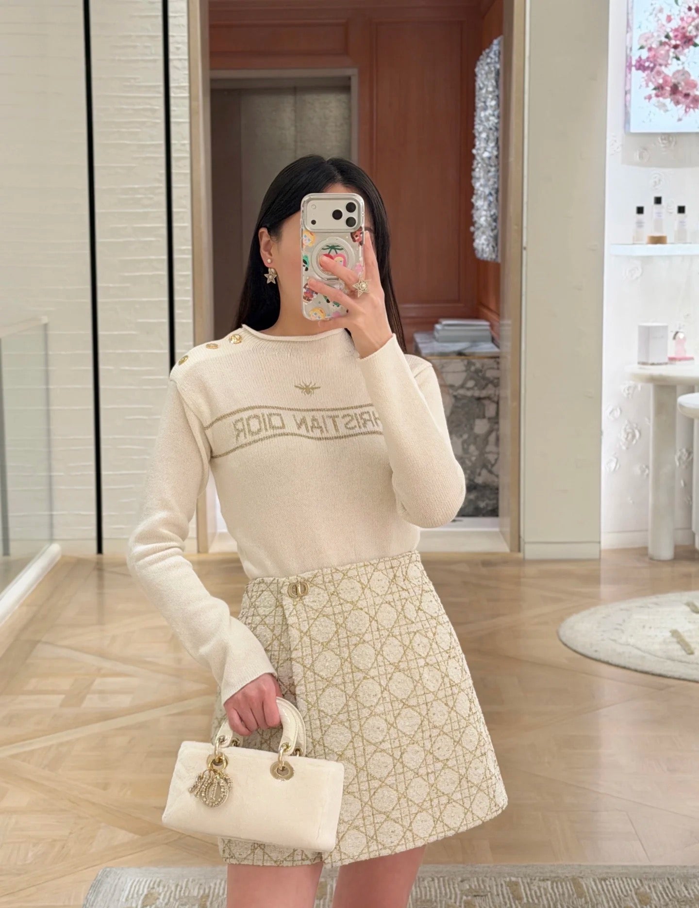 26SS  embroidery cashmere sweater