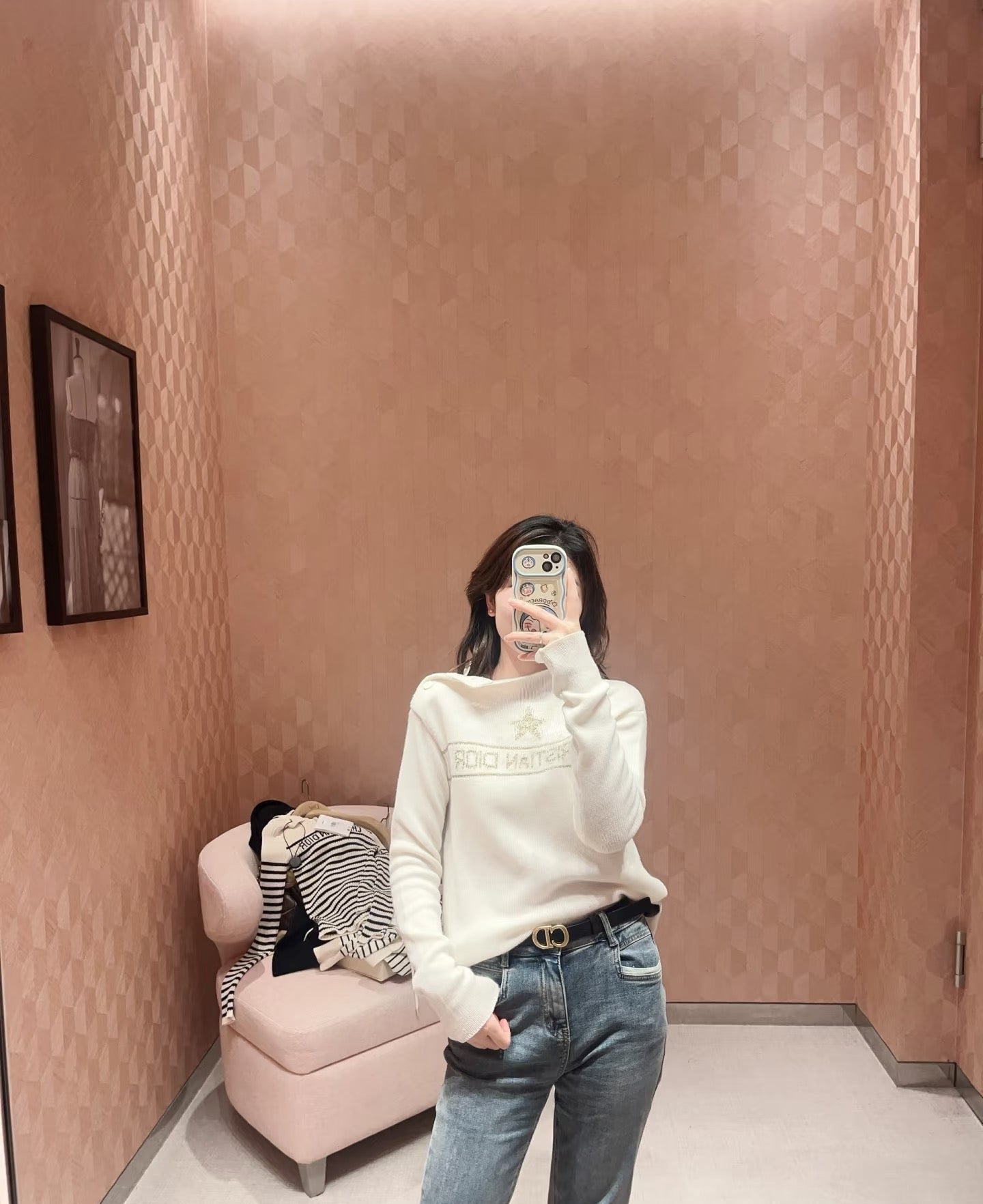26SS  embroidery cashmere sweater