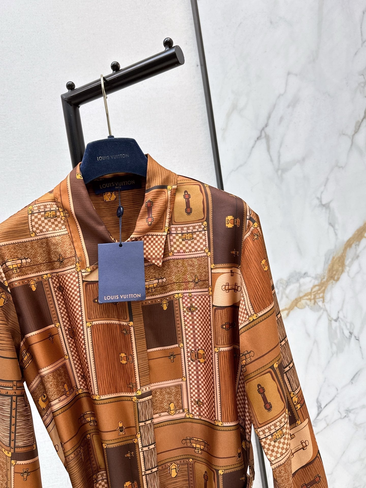 26SS print silk dress