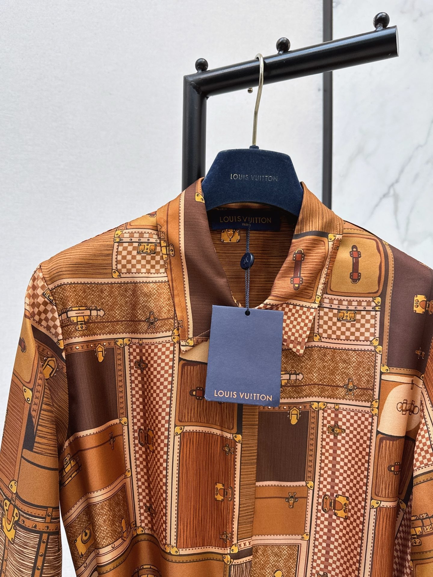 26SS print silk dress