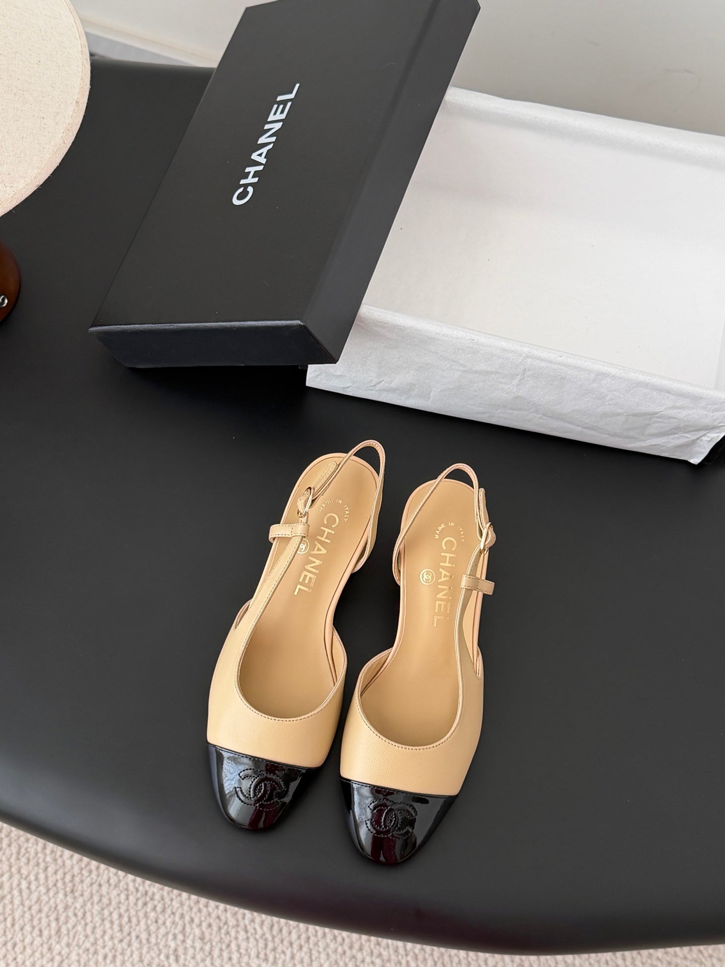 25FW Slingback Chunky Mary Jane Schuhe