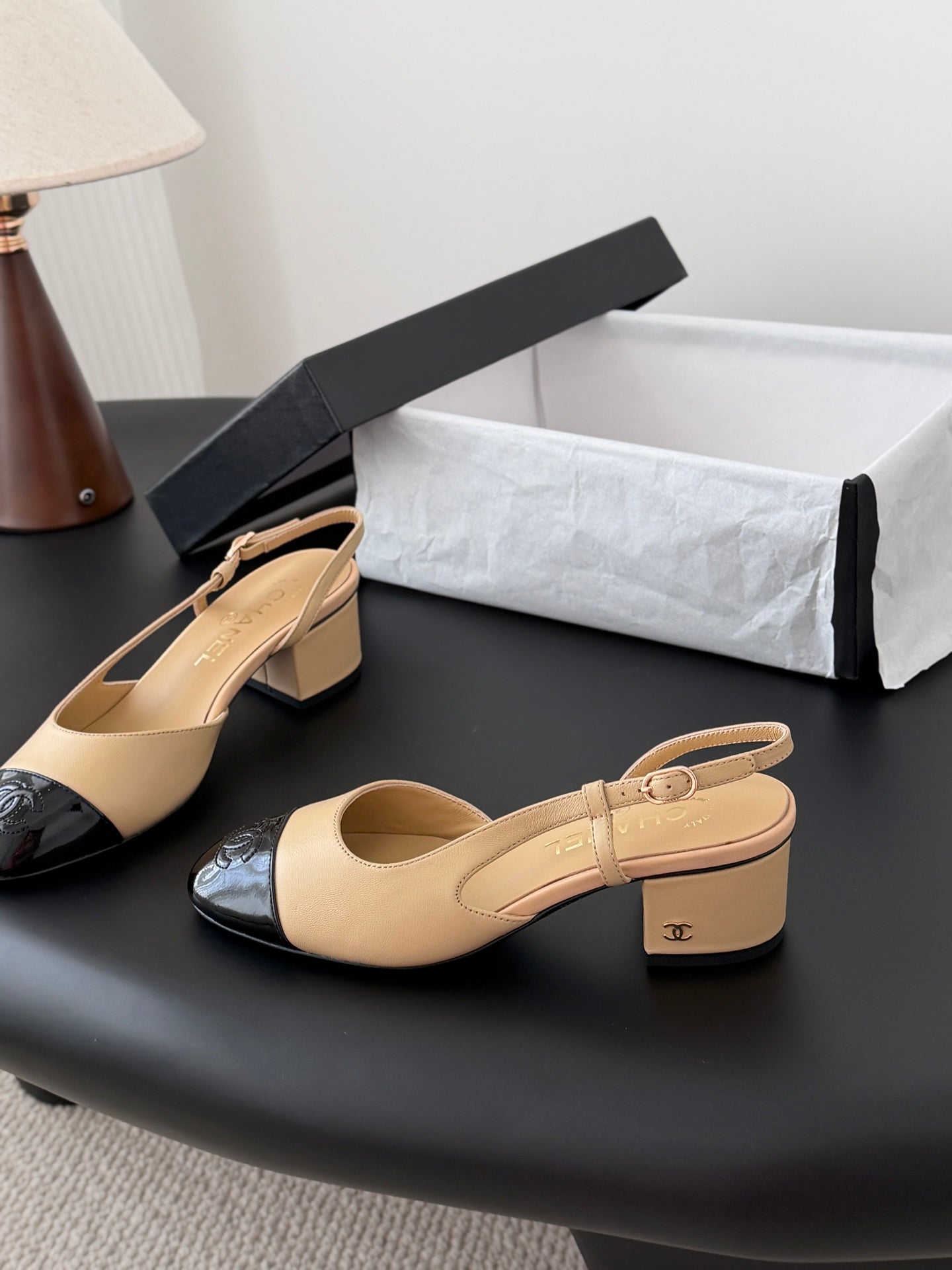 25FW Slingback Chunky Mary Jane Schuhe