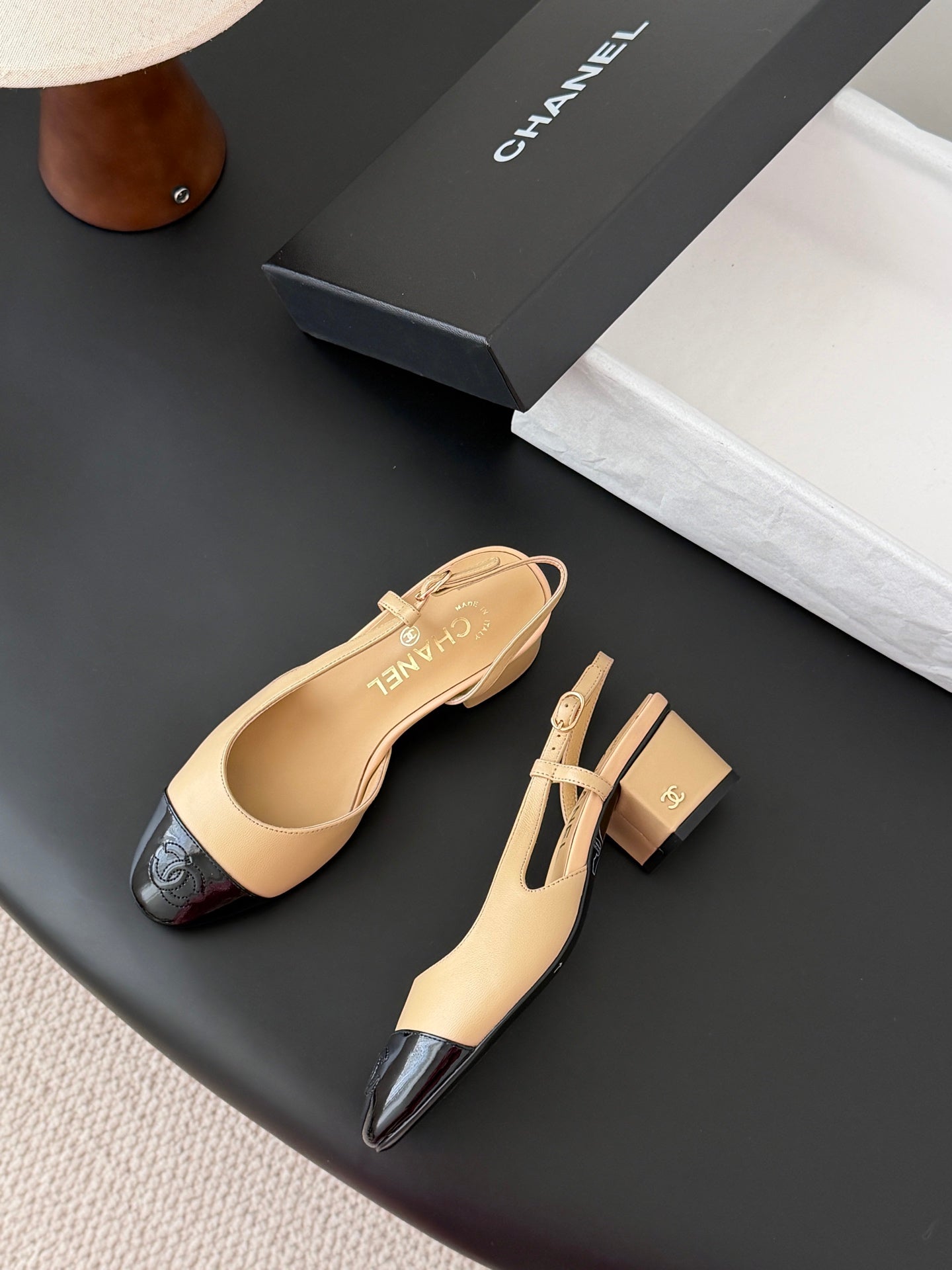 25FW Slingback Chunky Mary Jane Schuhe