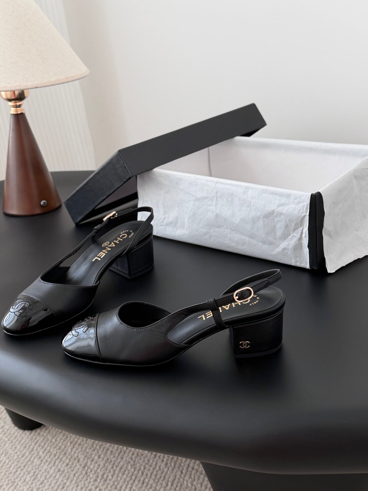 25FW Slingback Chunky Mary Jane Schuhe