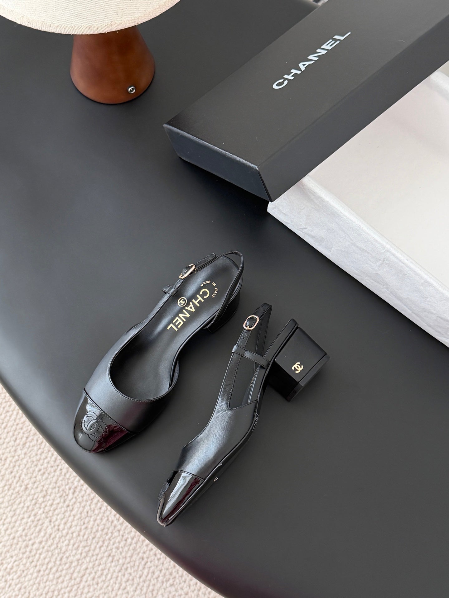 25FW Slingback Chunky Mary Jane Schuhe