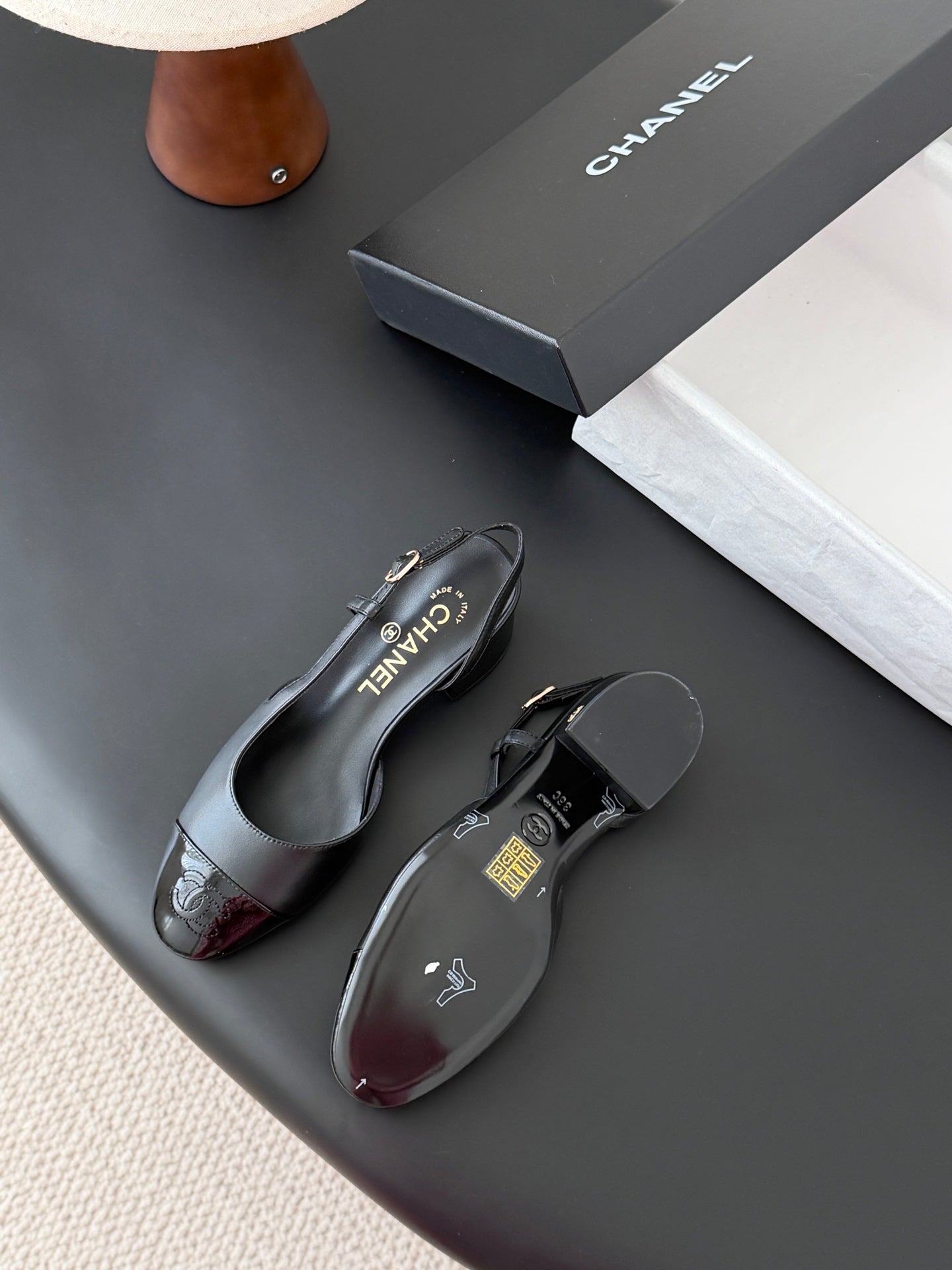 25FW Slingback Chunky Mary Jane Schuhe