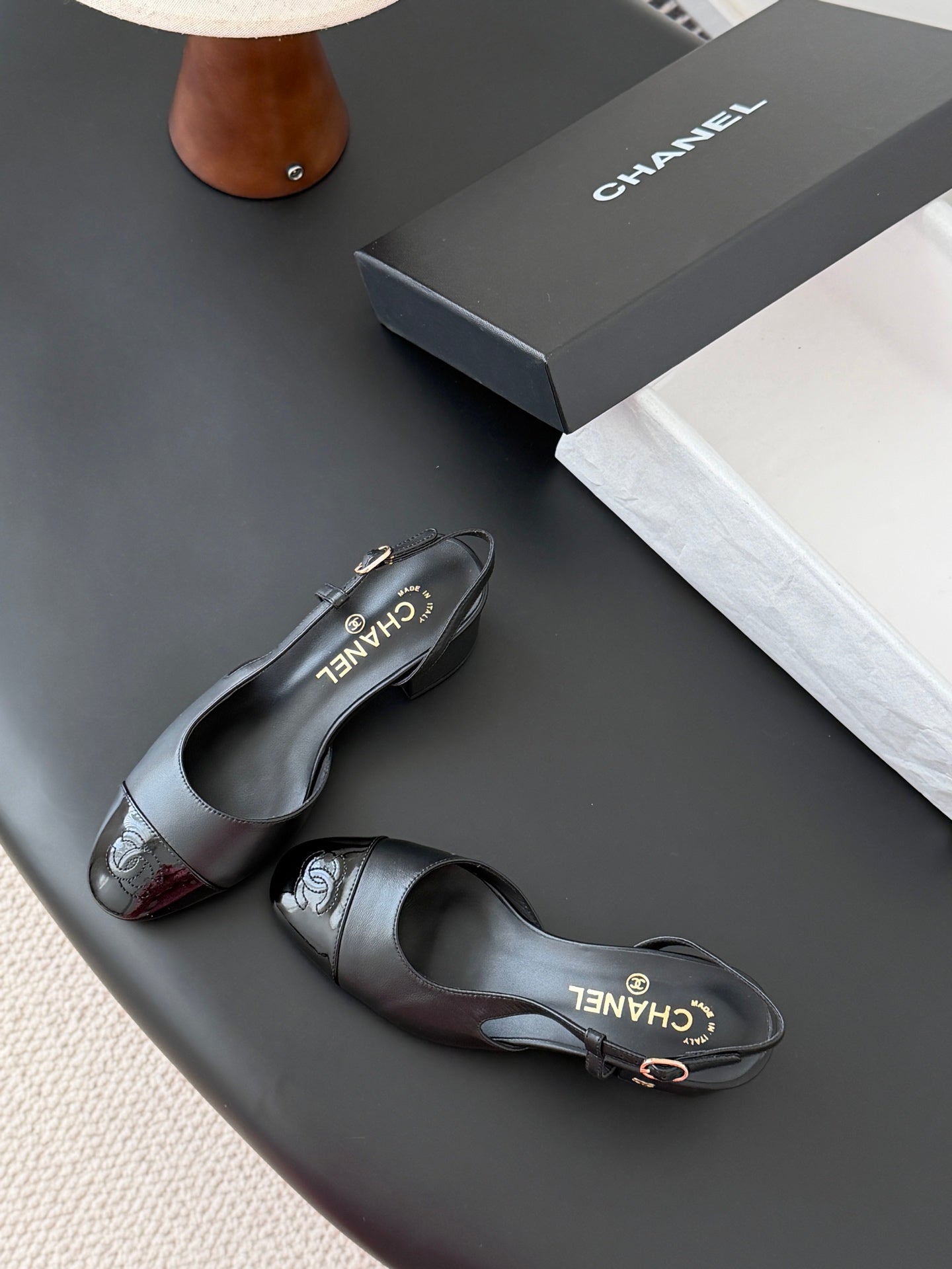 25FW Slingback Chunky Mary Jane Schuhe