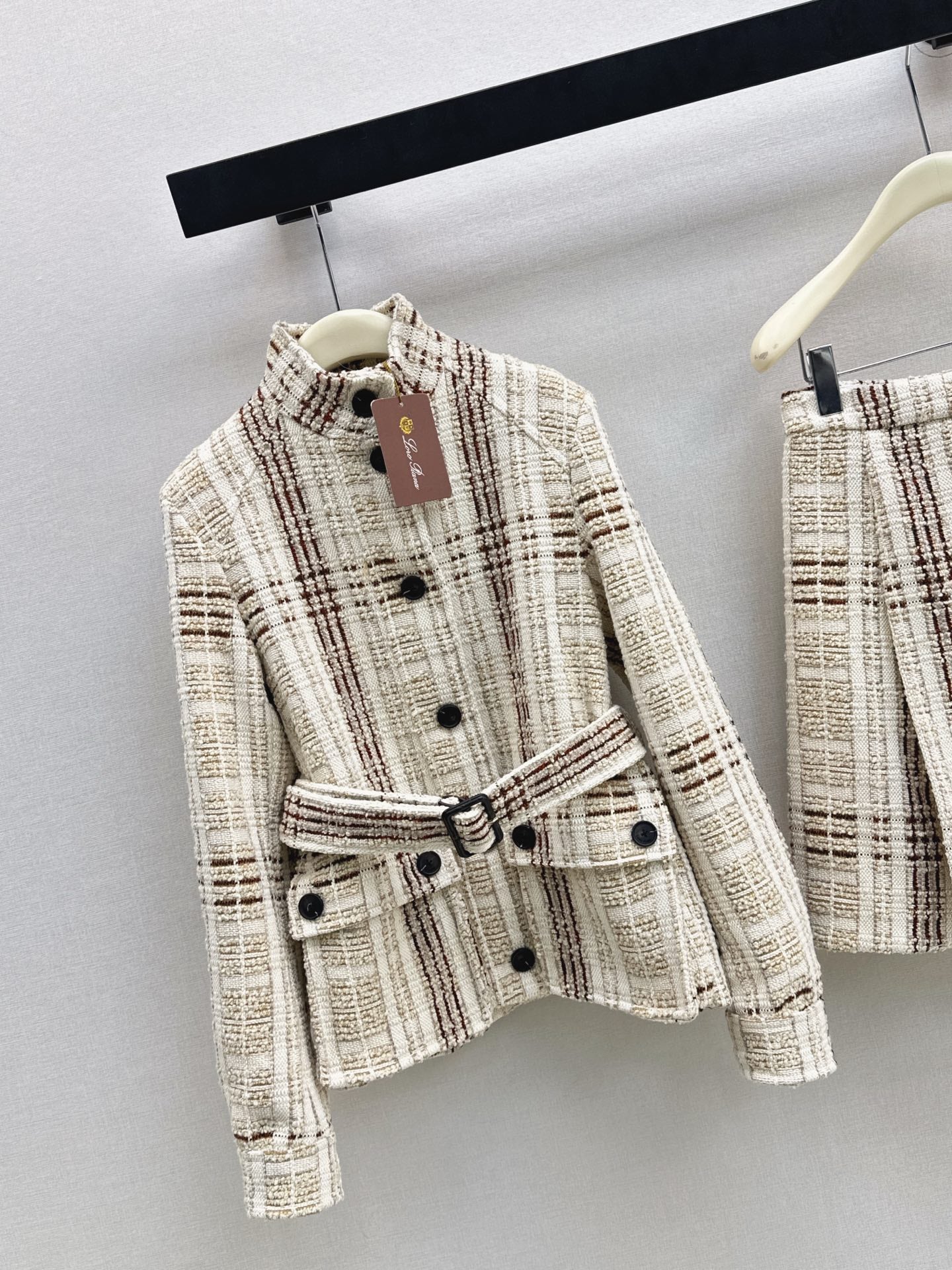 25FW check tweed jacket