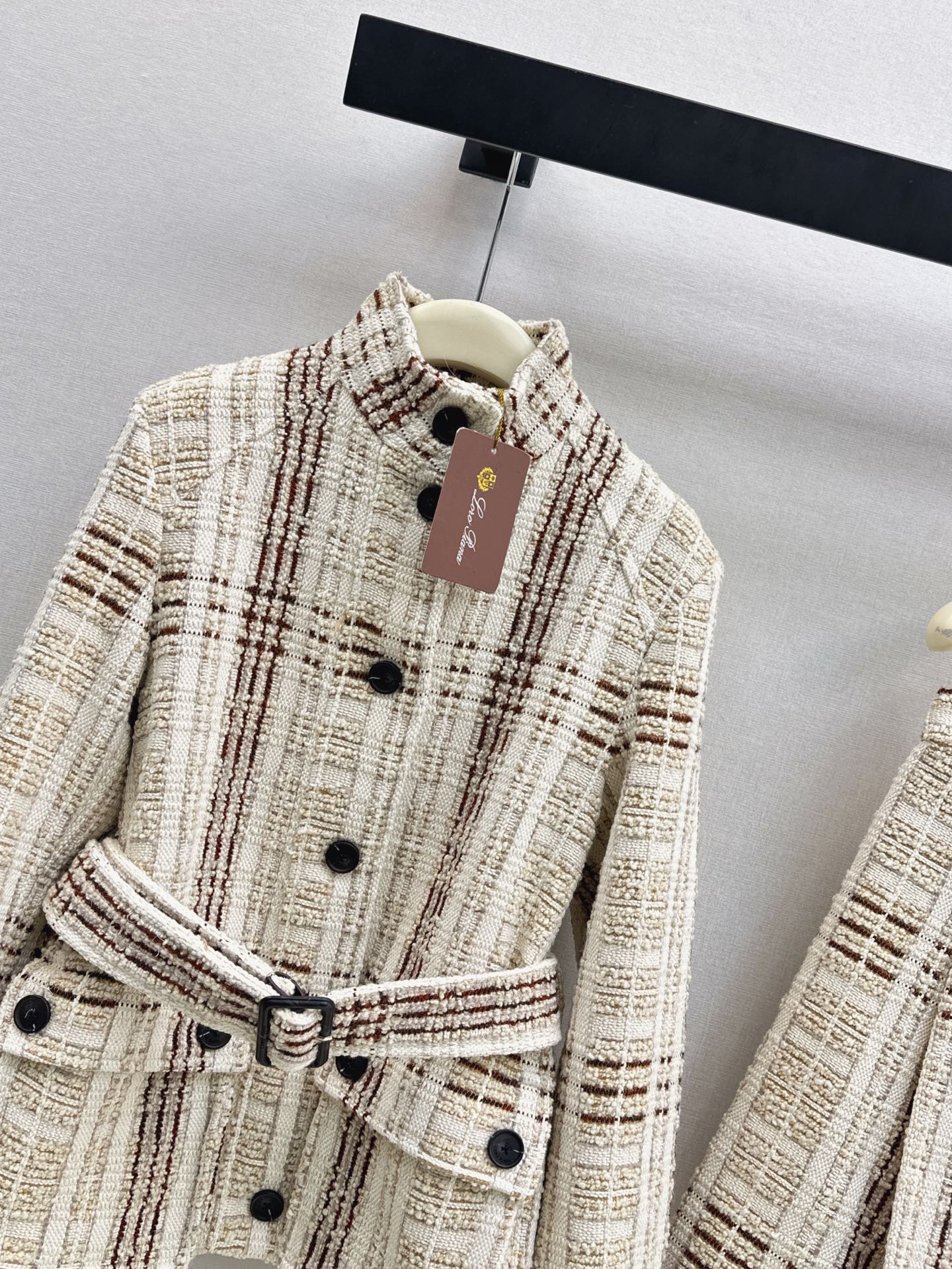 25FW check tweed jacket