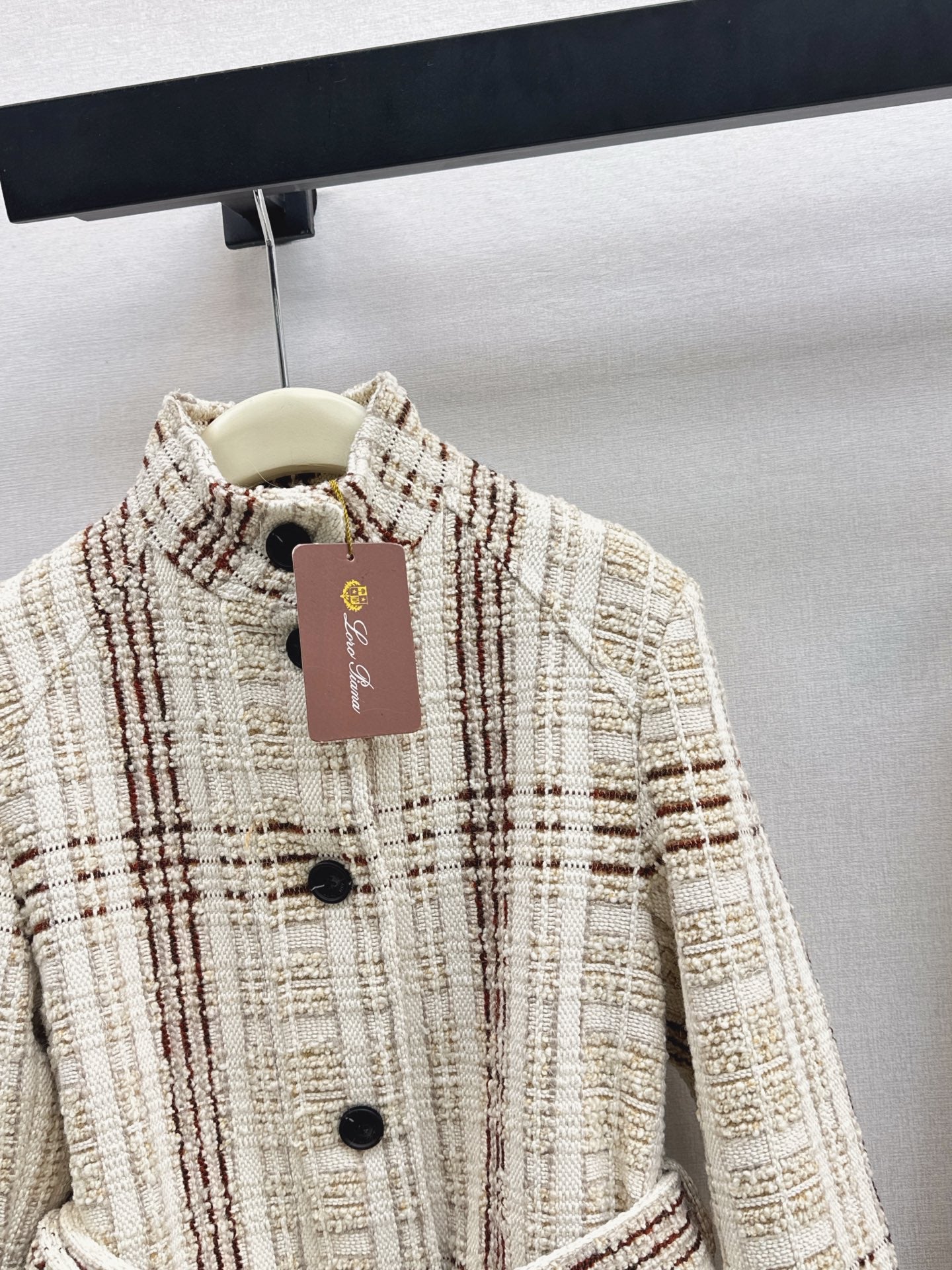 25FW check tweed jacket