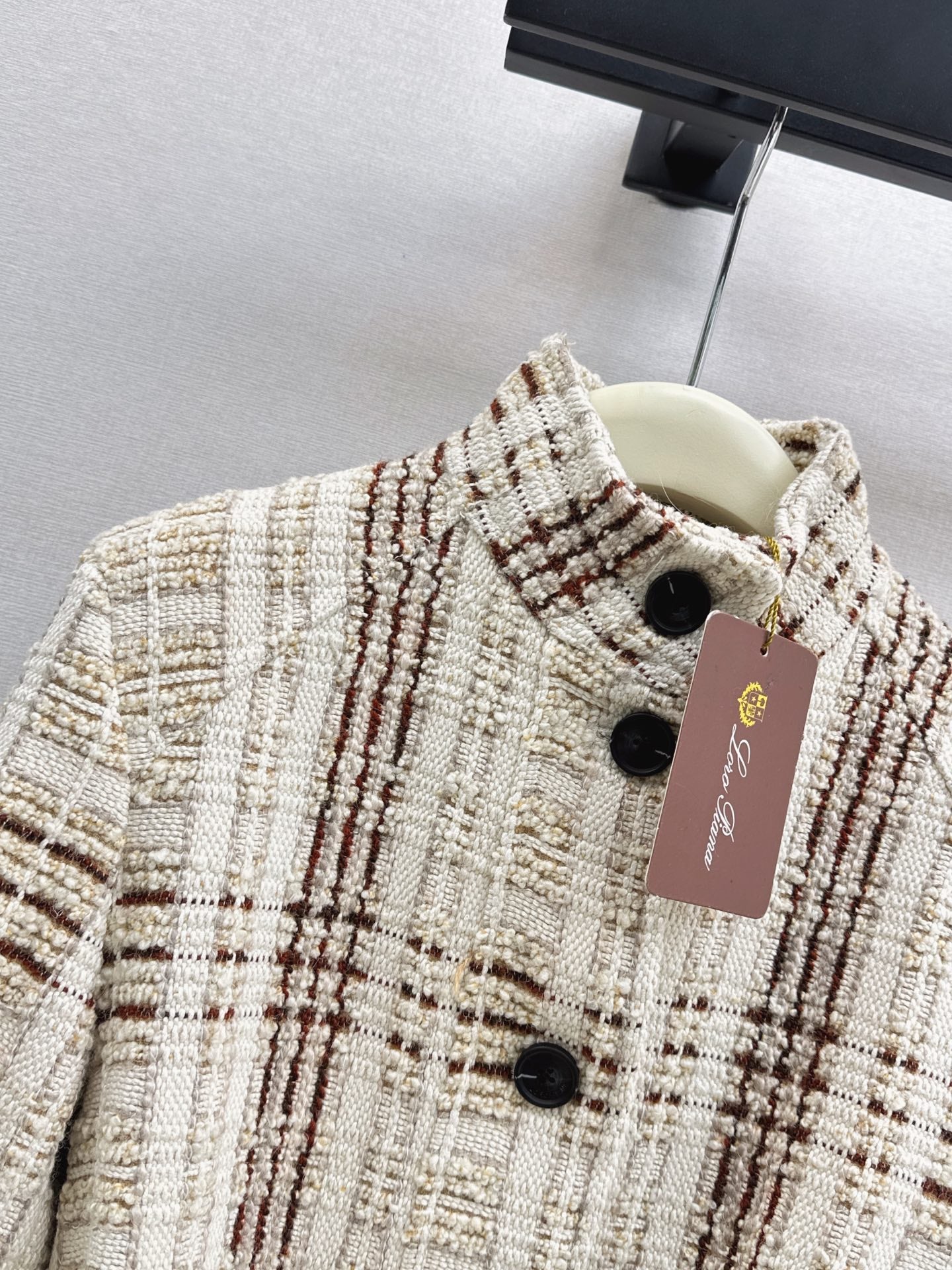 25FW check tweed jacket
