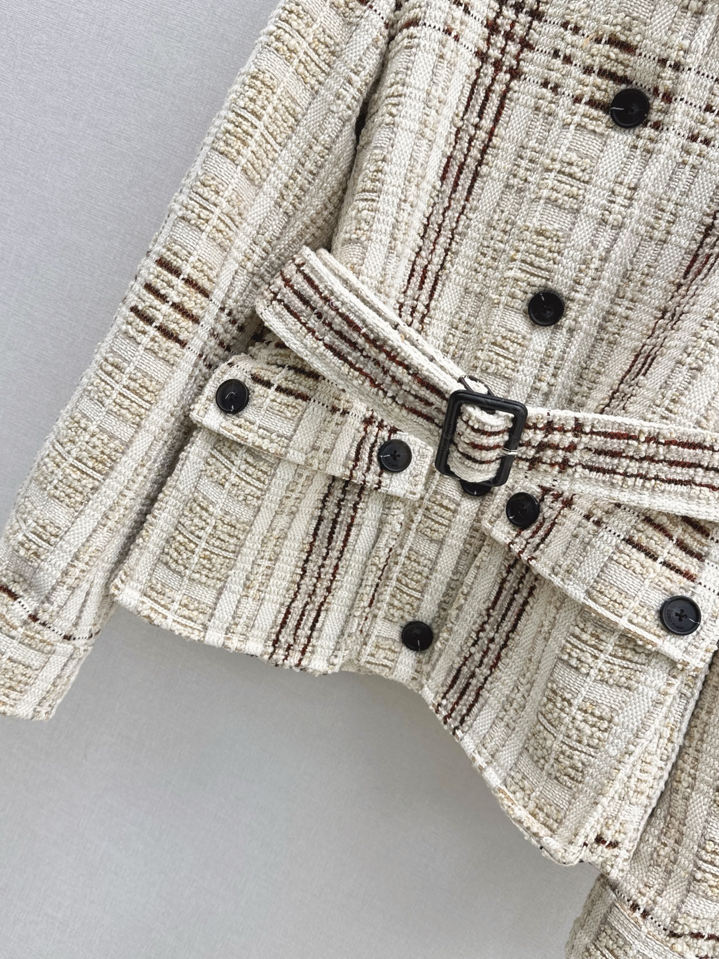 25FW check tweed jacket