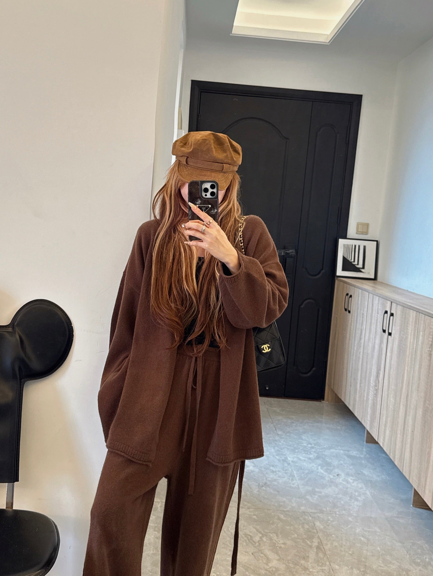 26SS  wool cardigan pants sets