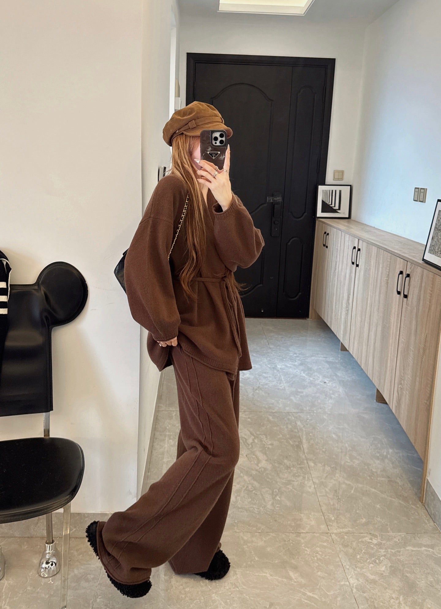 26SS  wool cardigan pants sets