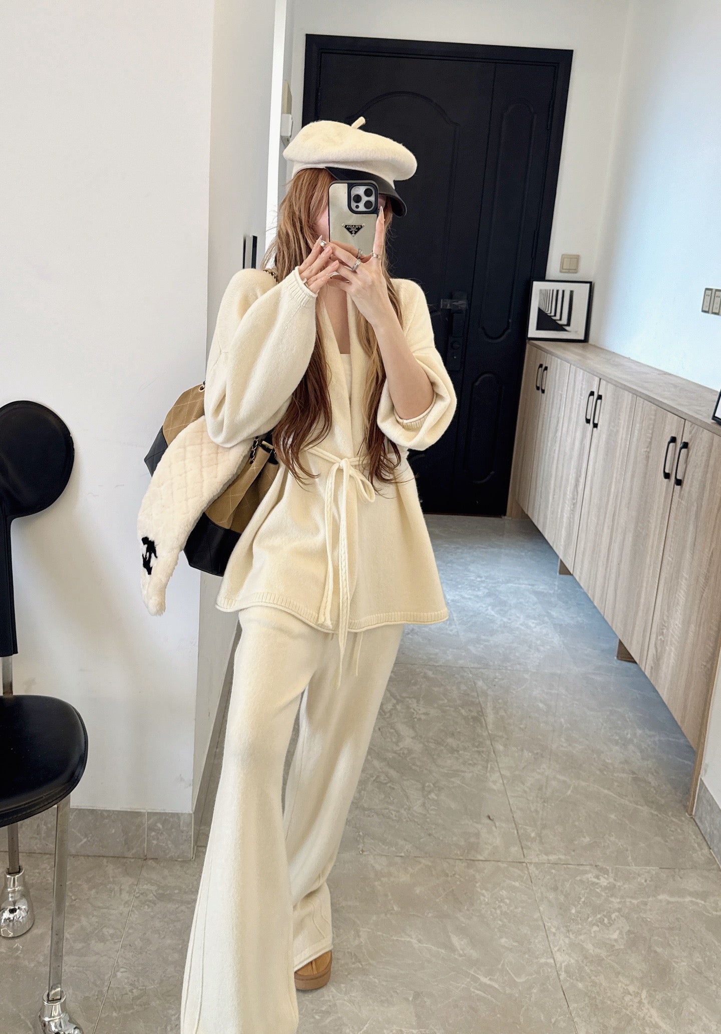 26SS  wool cardigan pants sets