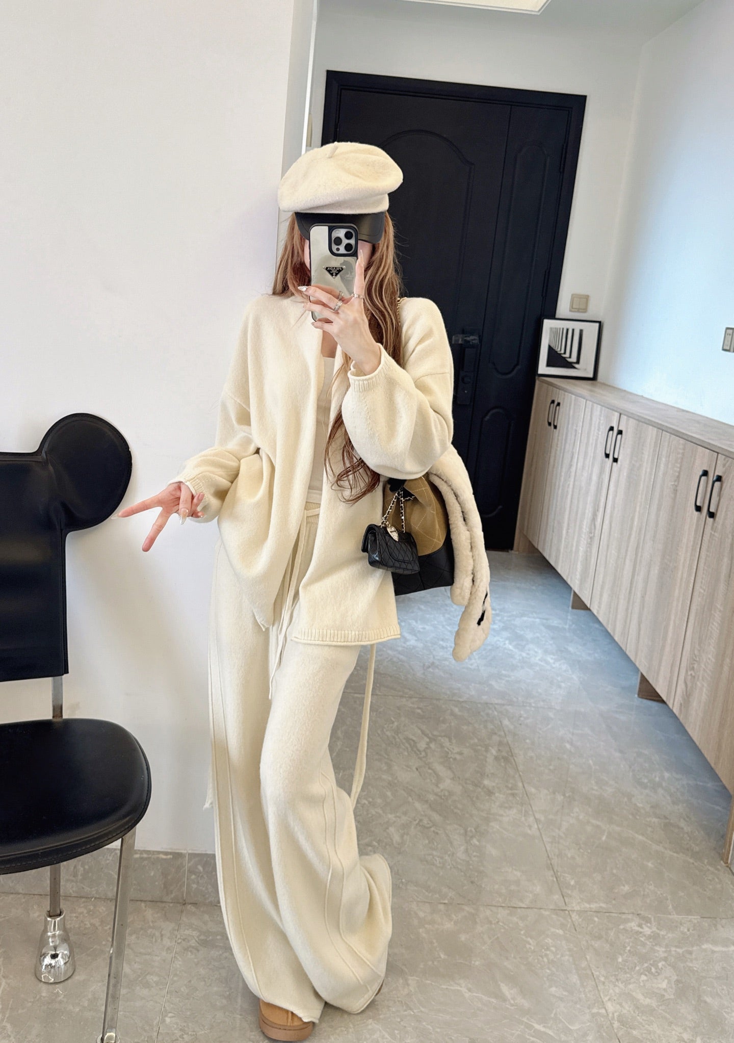 26SS  wool cardigan pants sets