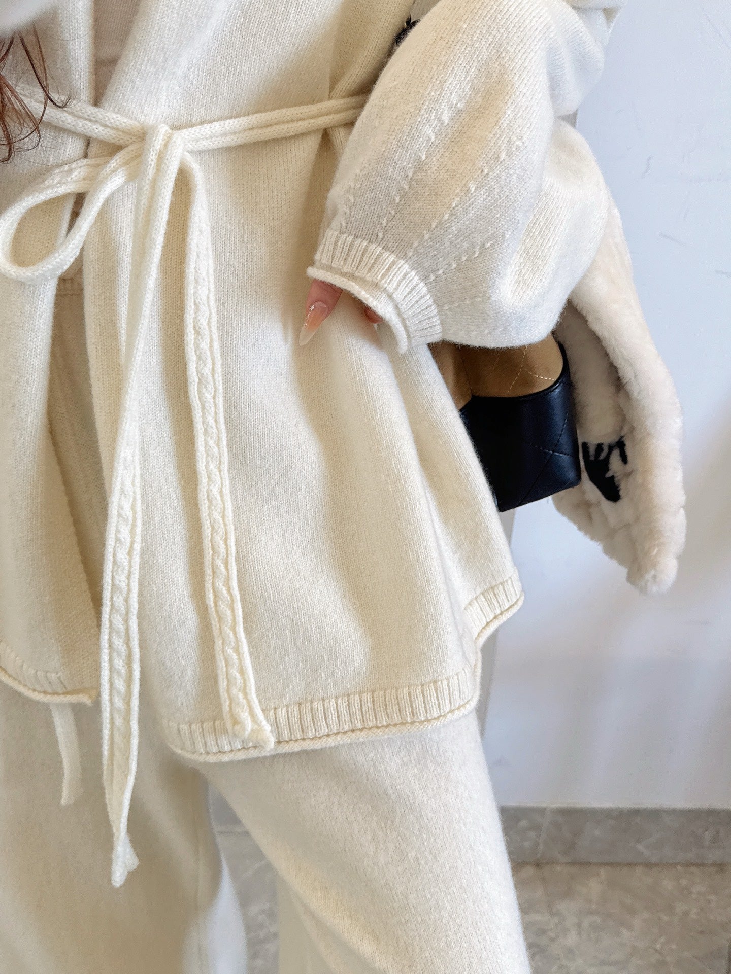 26SS  wool cardigan pants sets