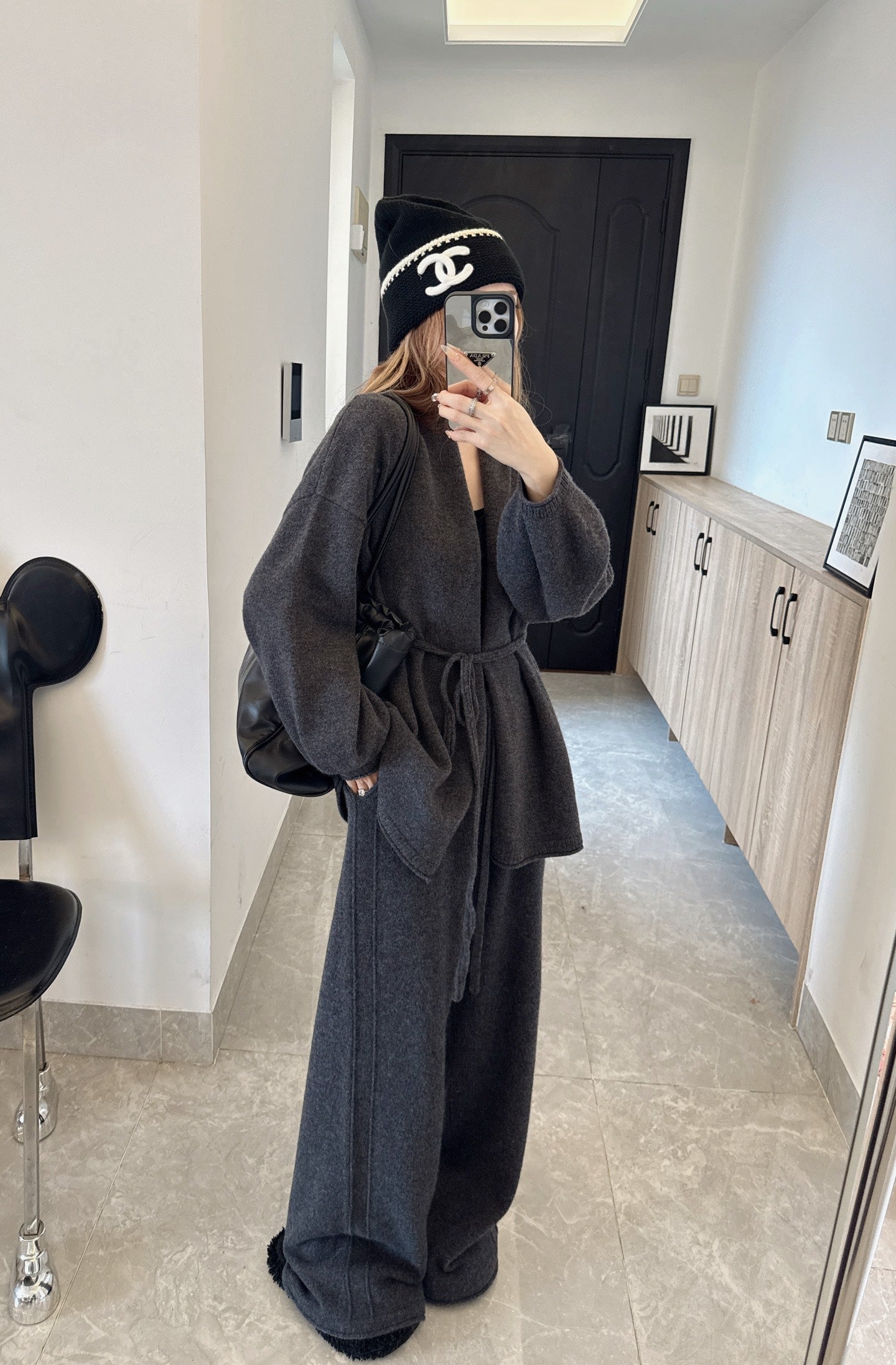 26SS  wool cardigan pants sets