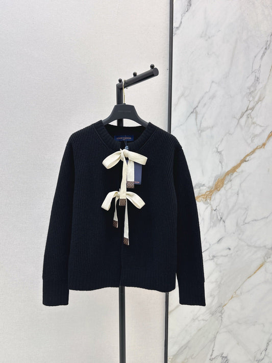 26SS  bow knit cardigan