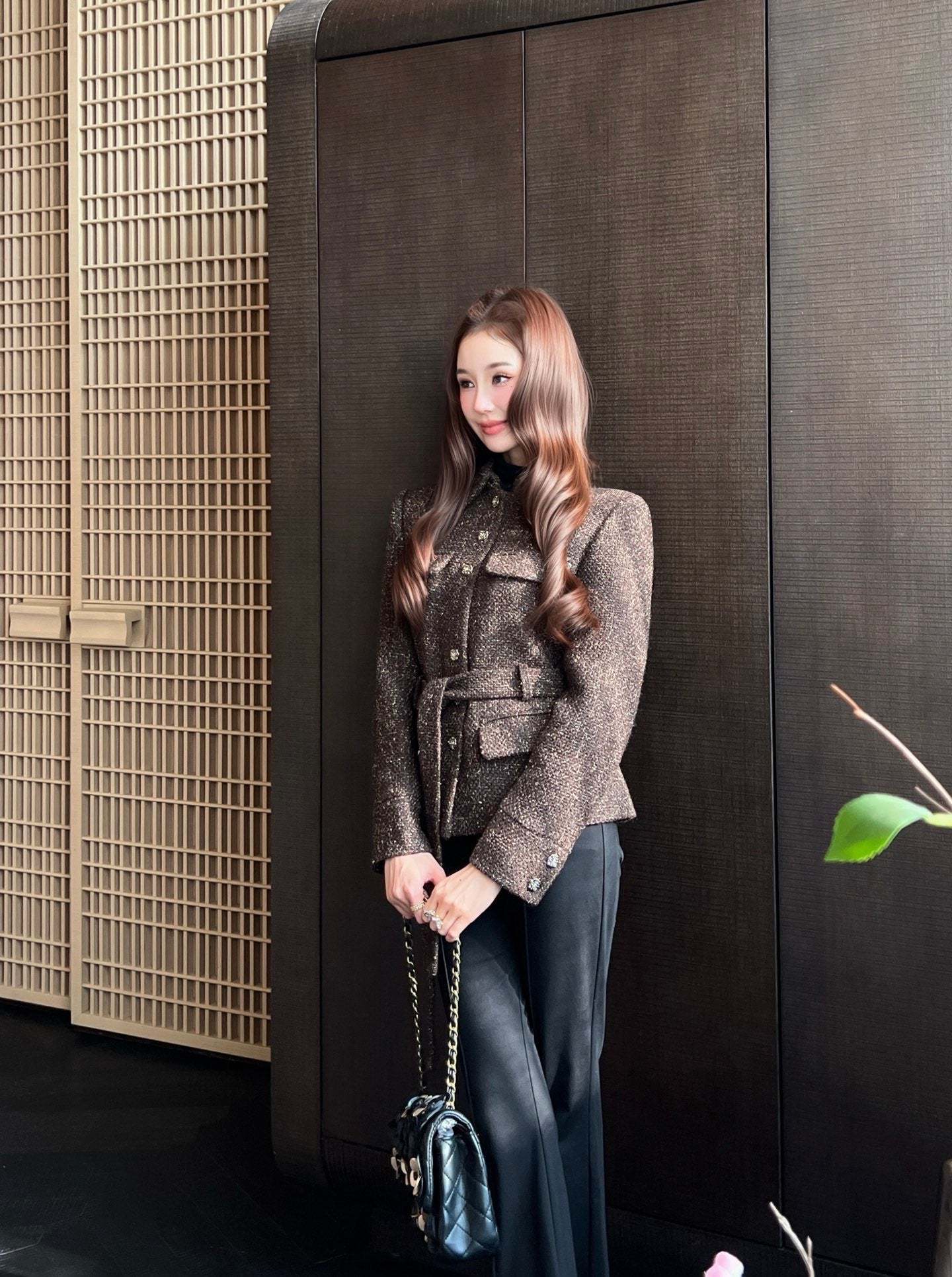 25FW NEW tweed woven jacket