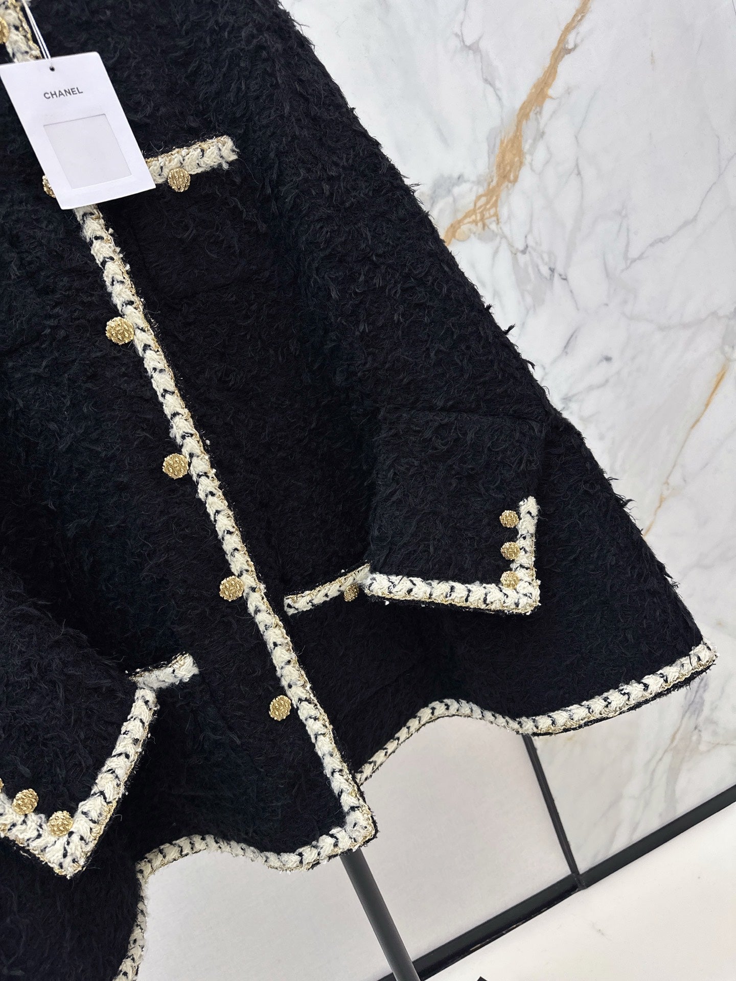 26SS NEW tweed cape coat