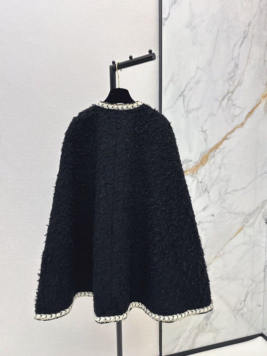 26SS NEW tweed cape coat