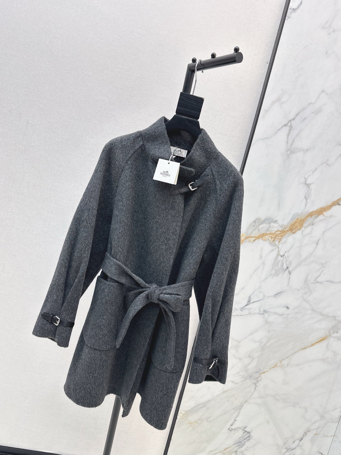 25FW NEW woolen belted overcoats