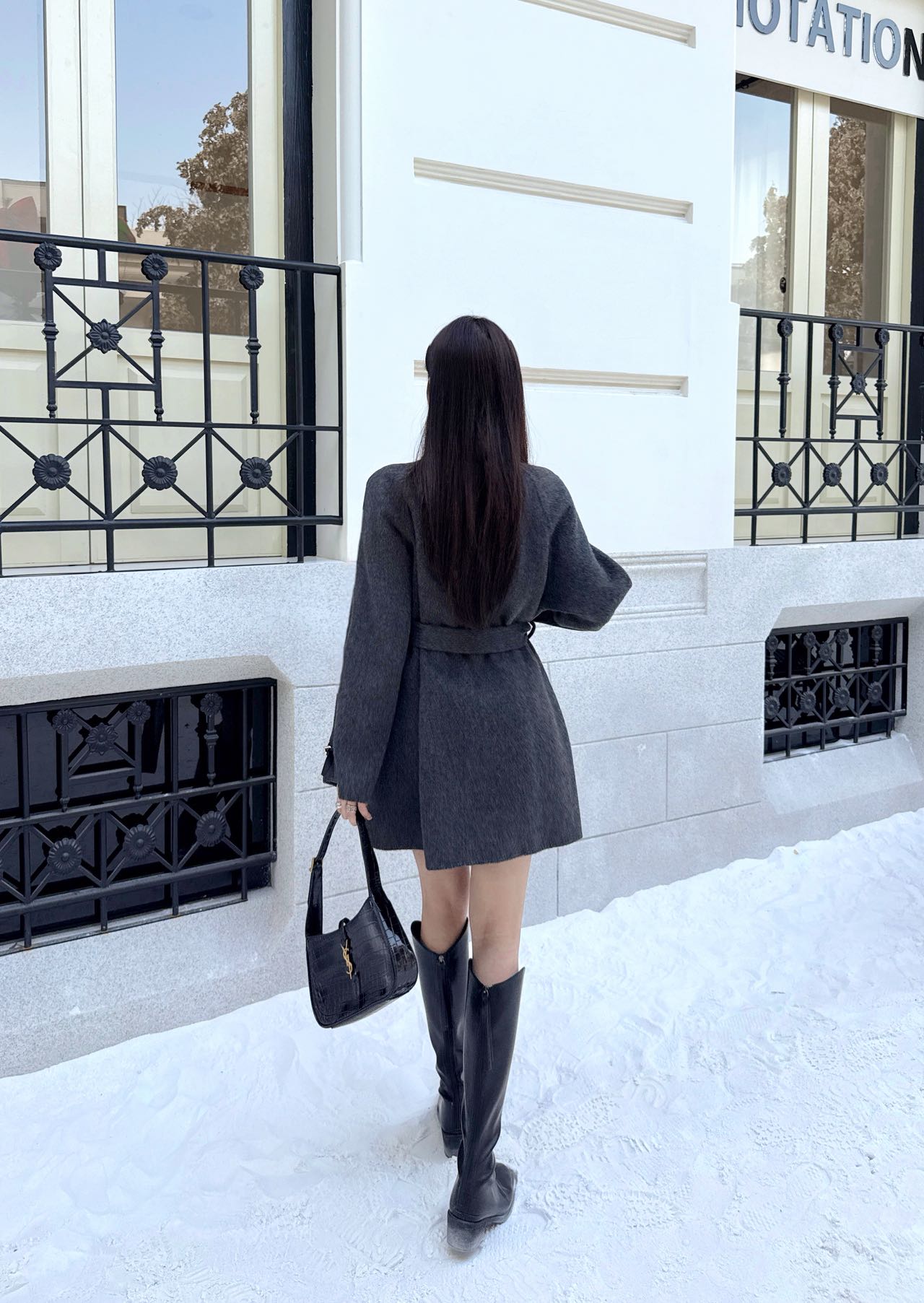 25FW NEW woolen belted overcoats