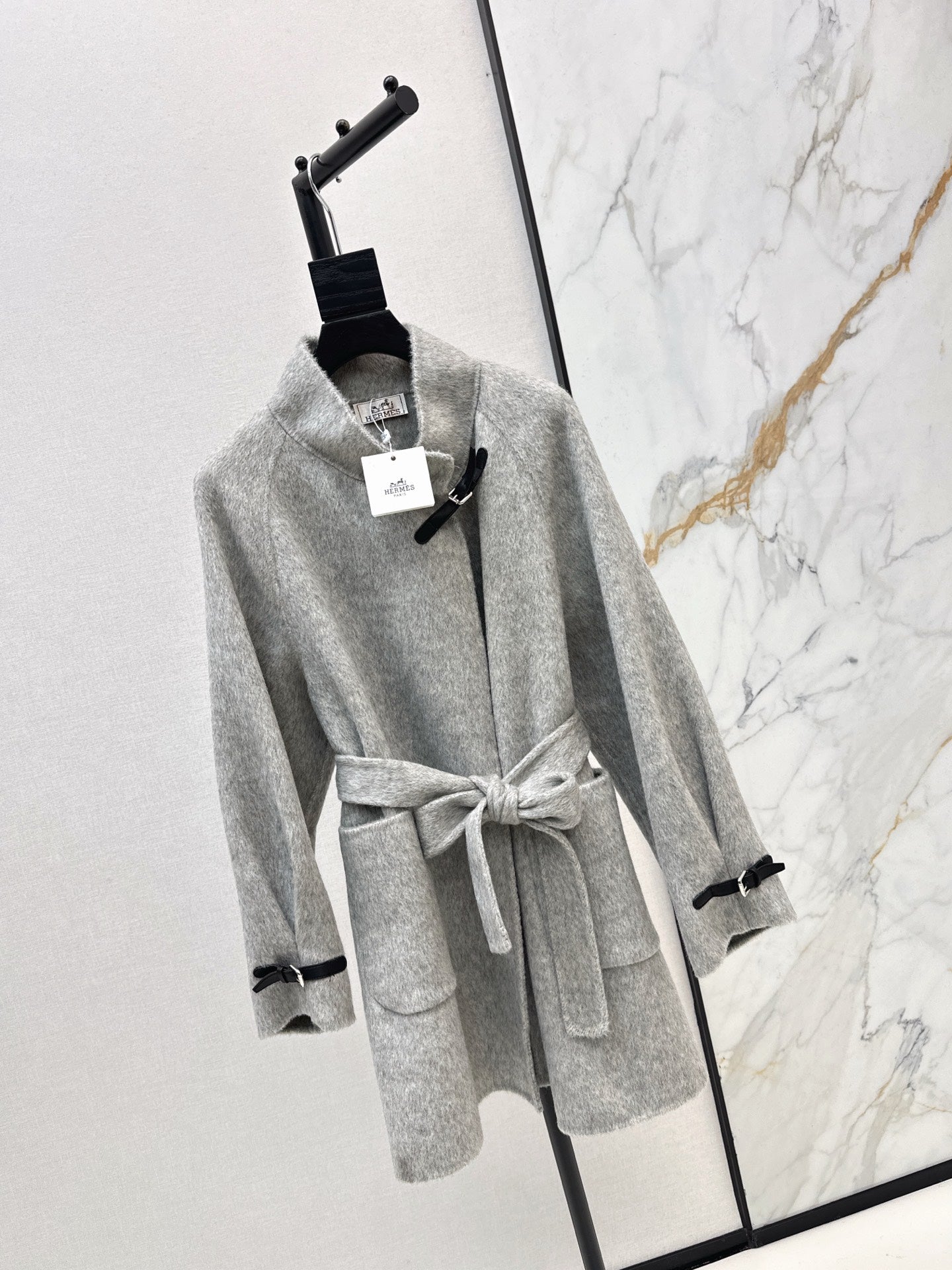 25FW NEW woolen belted overcoats