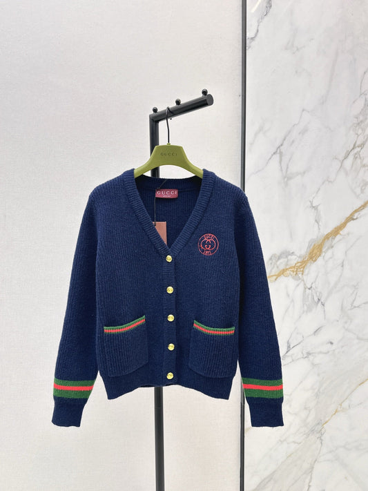 26SS NEW Classic logo pattern V-neck cardigan