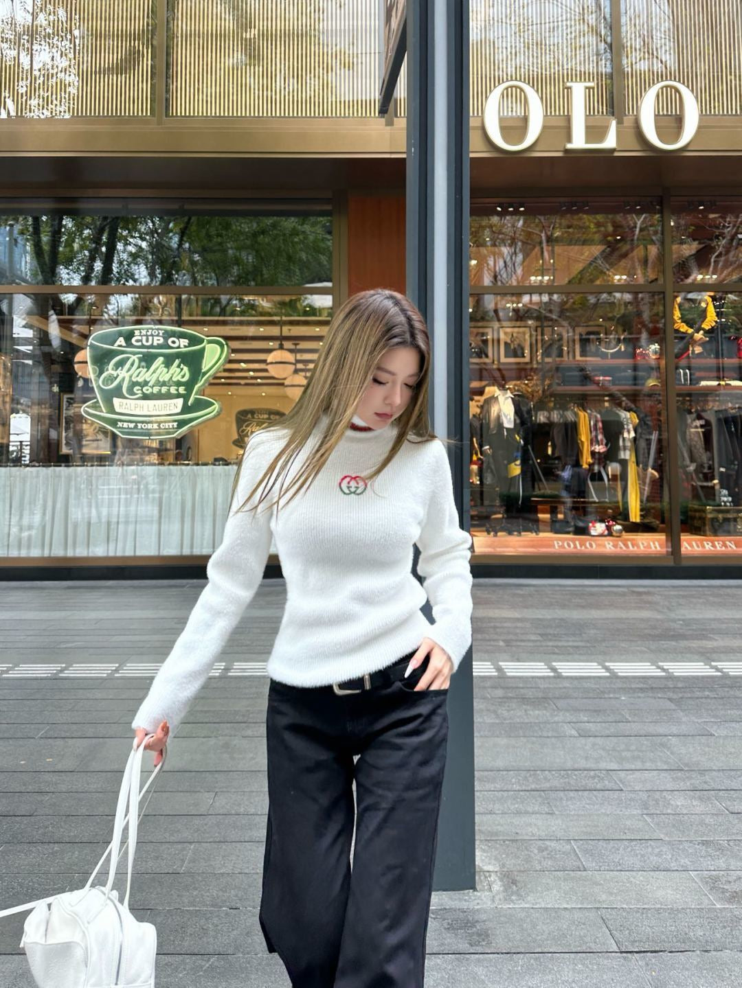 26SS NEUE hochgeschlossene Strickware