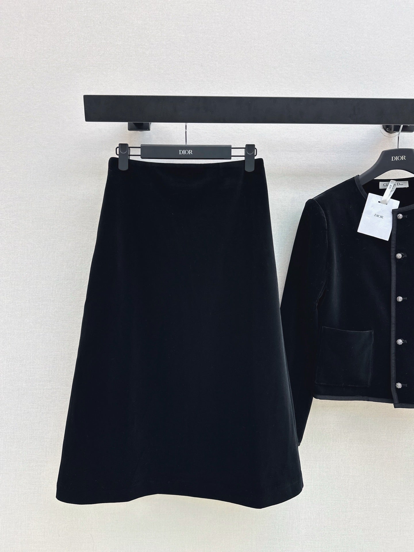 26SS NEW velvet jacket+skirts outfit sets