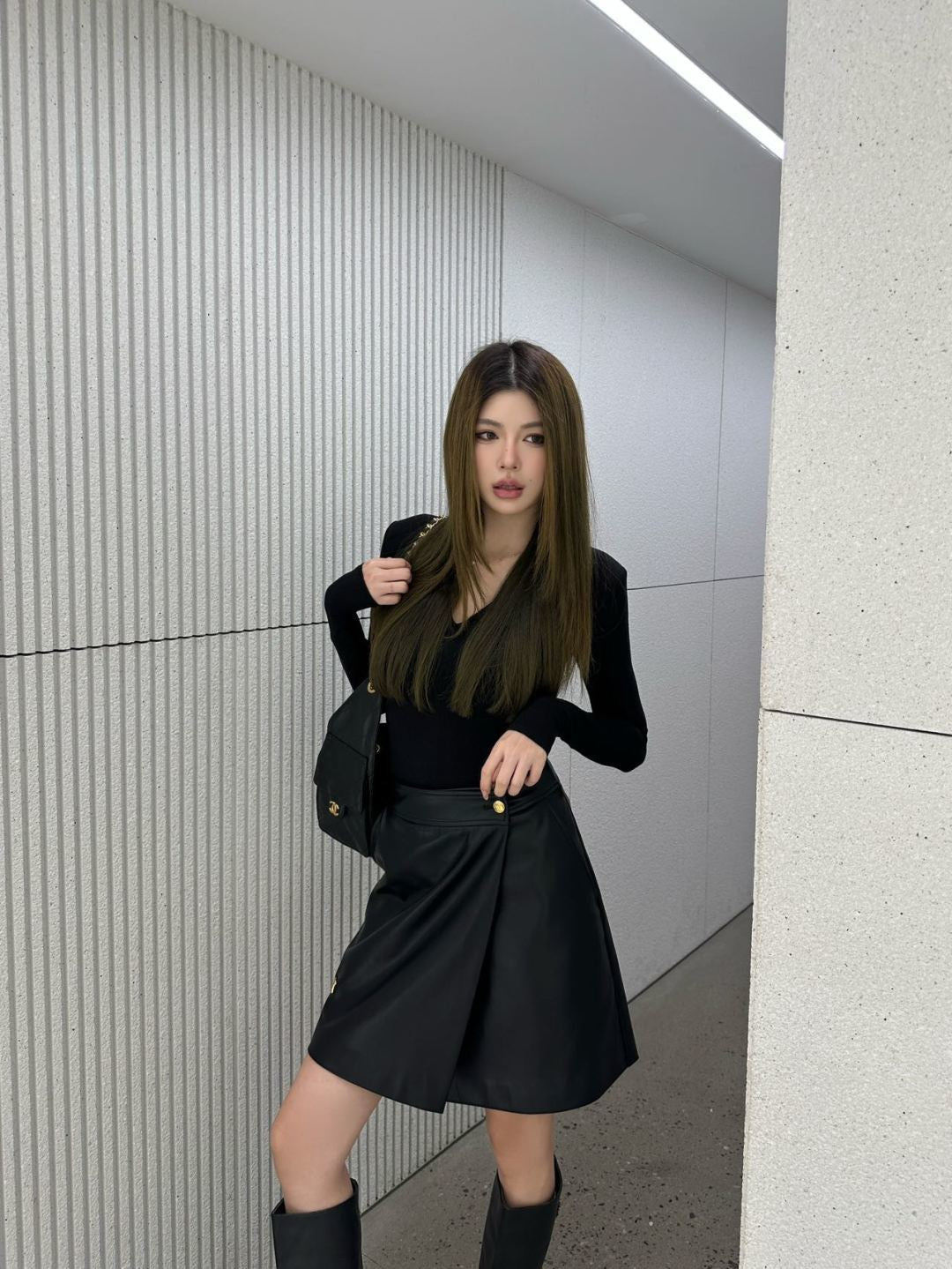26SS NEW pu skirts