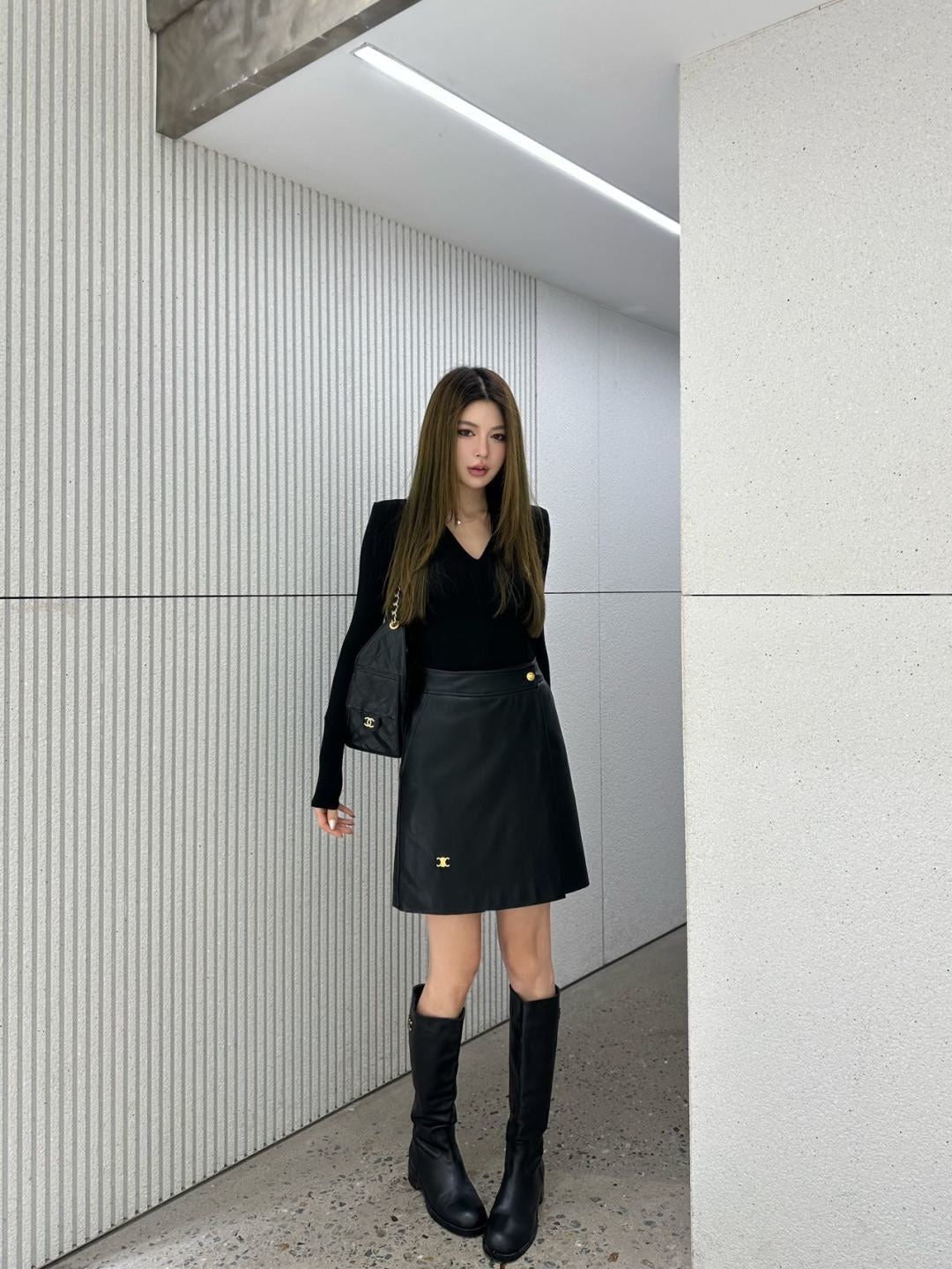 26SS NEW pu skirts
