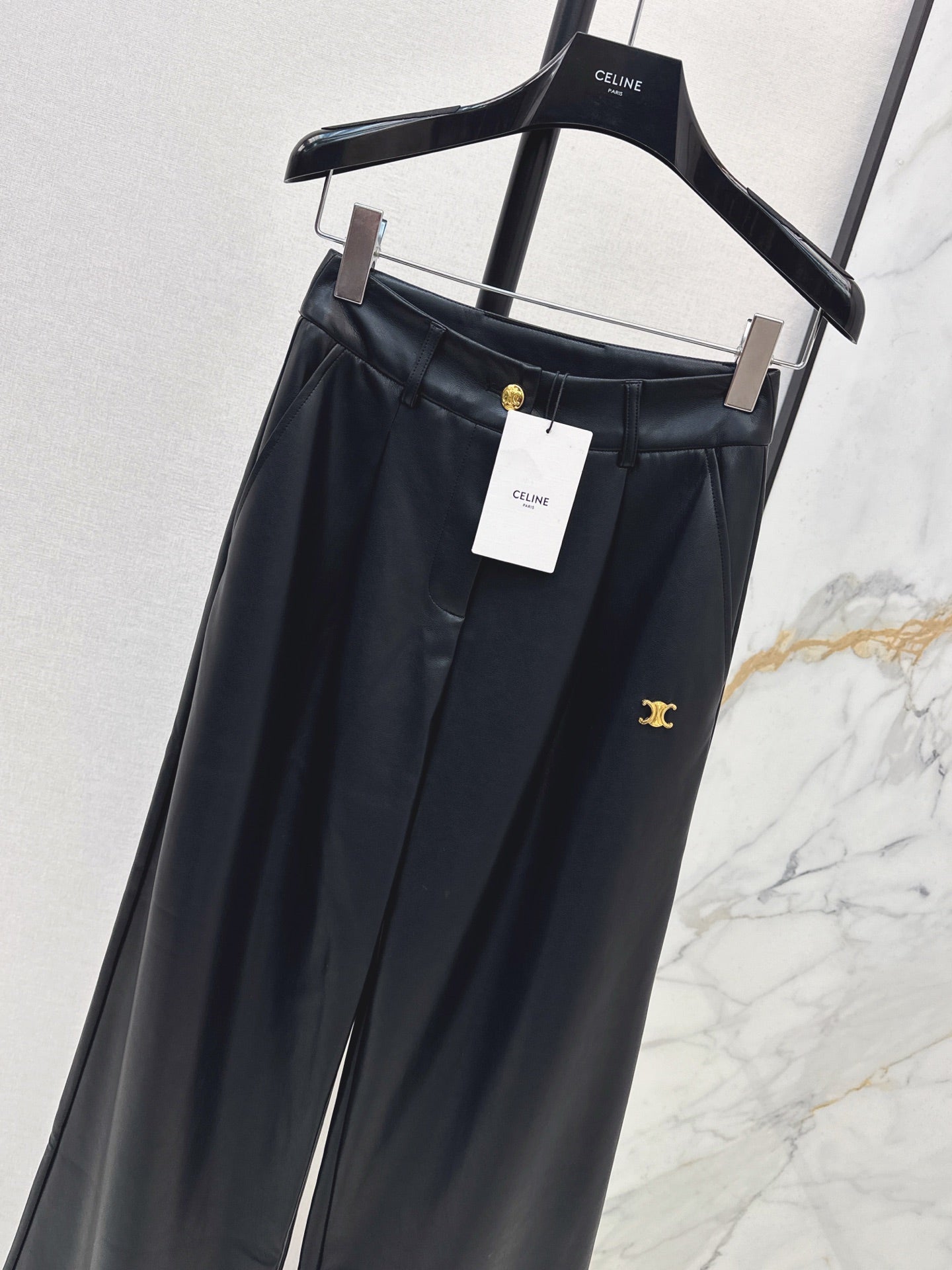 26SS NEW pu leather pants