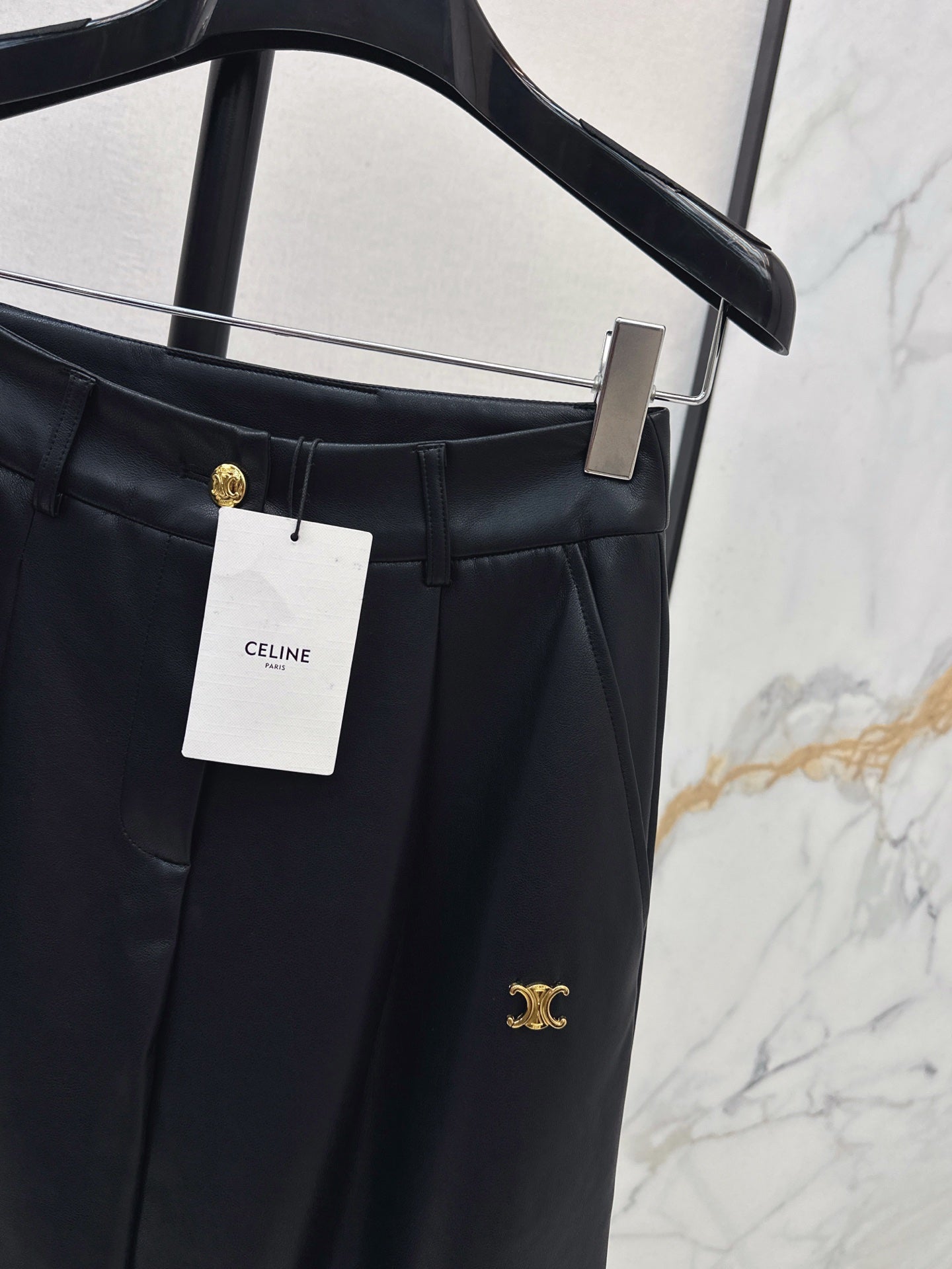 26SS NEW pu leather pants