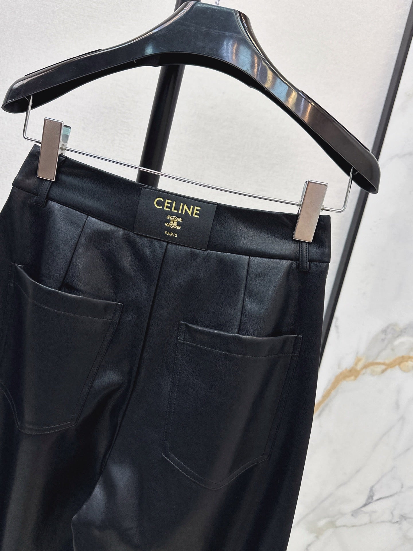 26SS NEW pu leather pants