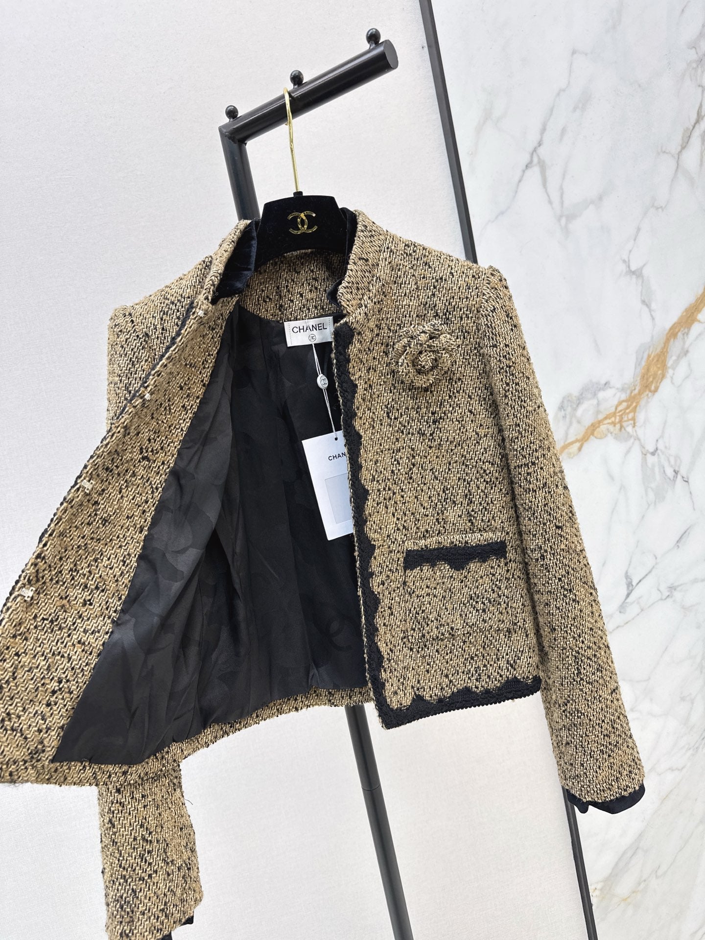 26SS NEW woven tweed jacket