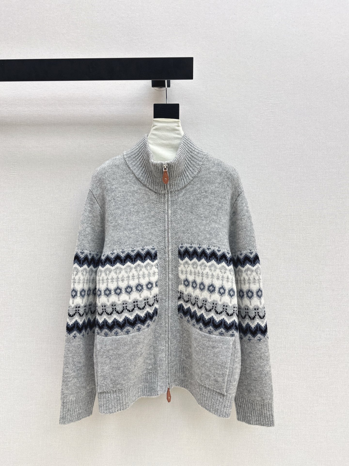 26SS NEUER Fair Isle Jacquard Cardigan
