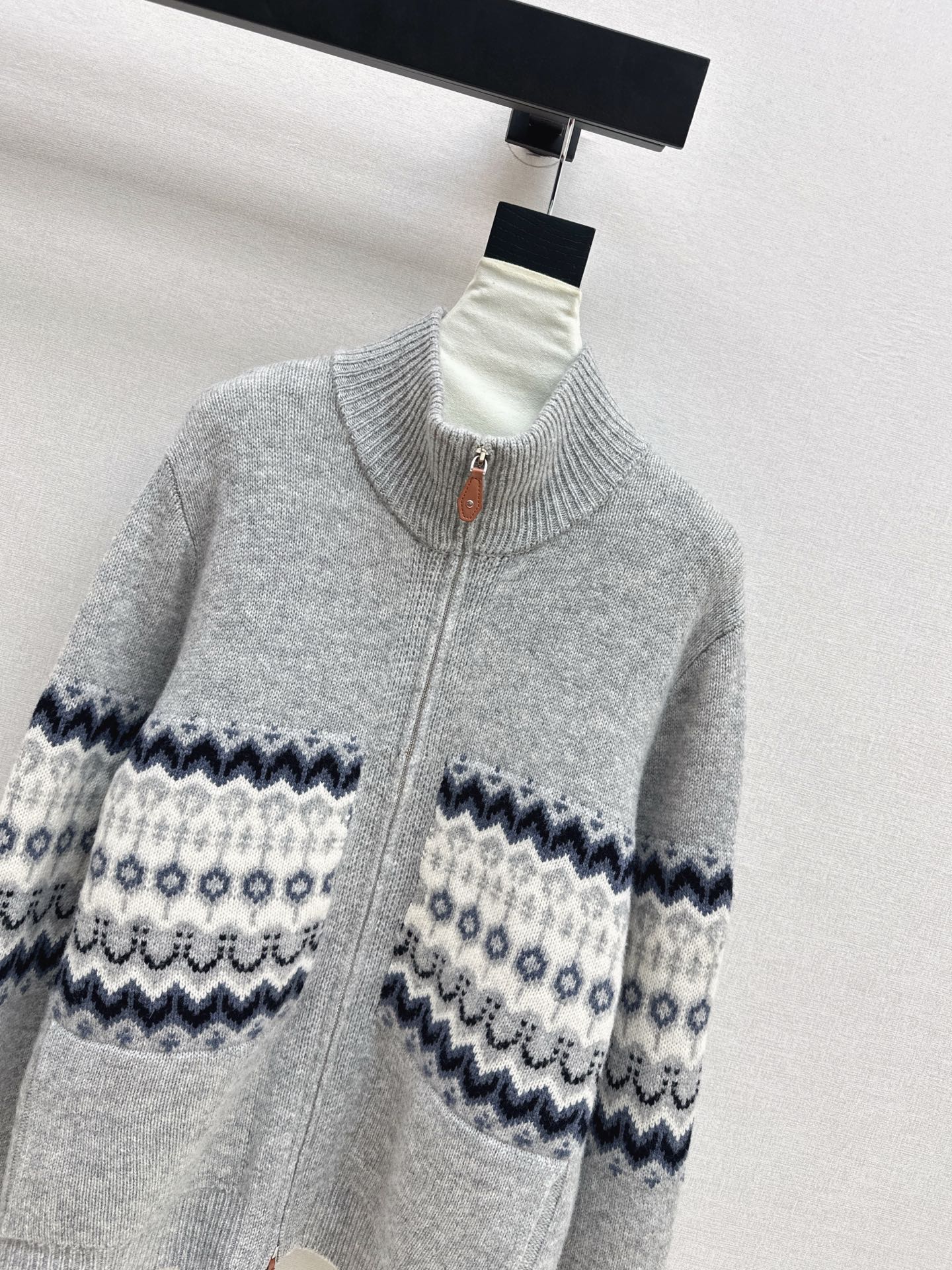 26SS NEUER Fair Isle Jacquard Cardigan
