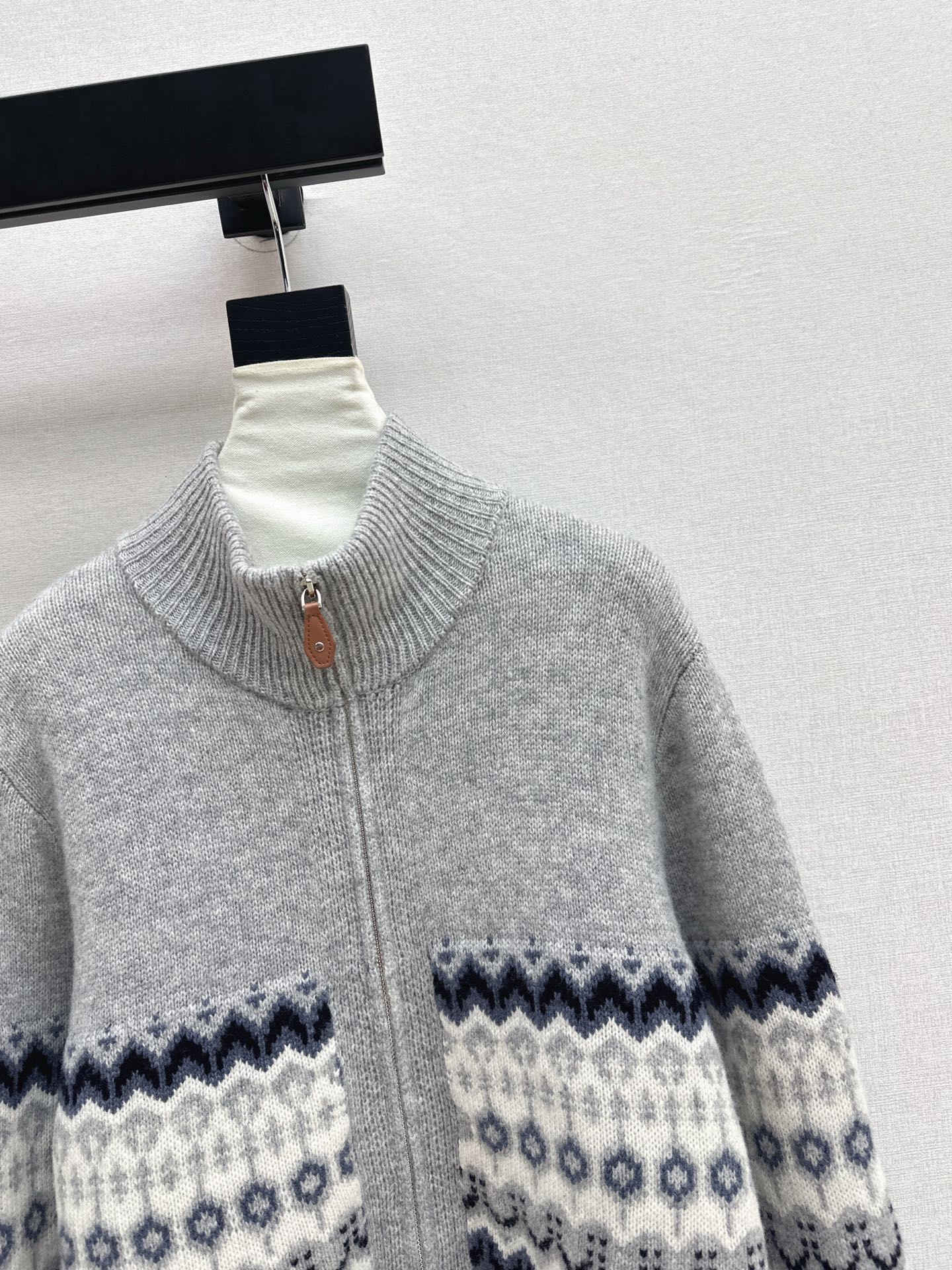 26SS NEUER Fair Isle Jacquard Cardigan