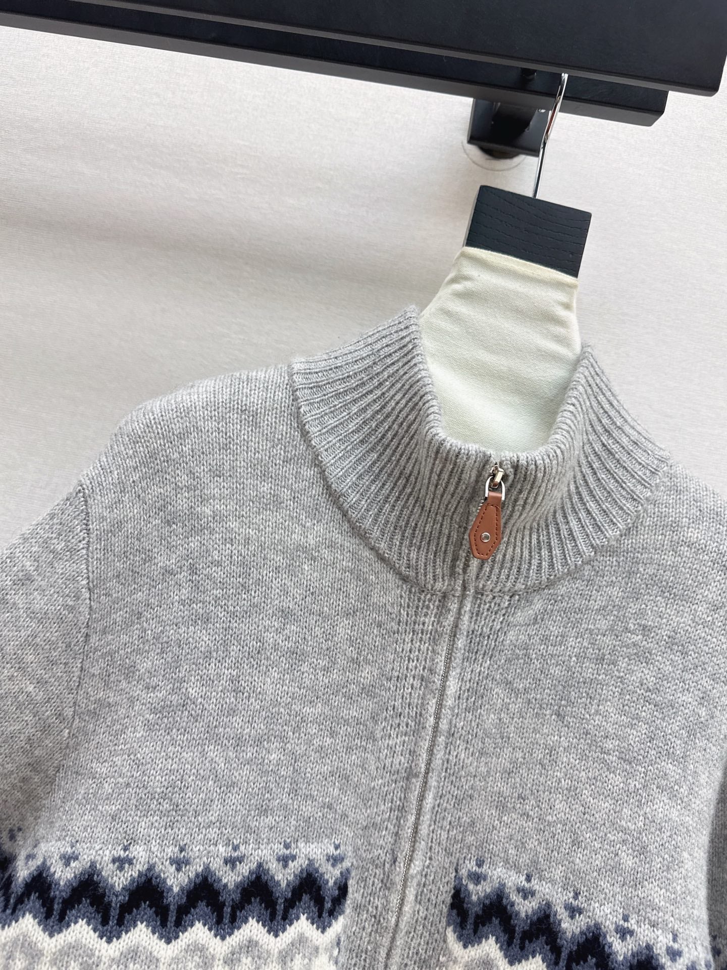 26SS NEUER Fair Isle Jacquard Cardigan