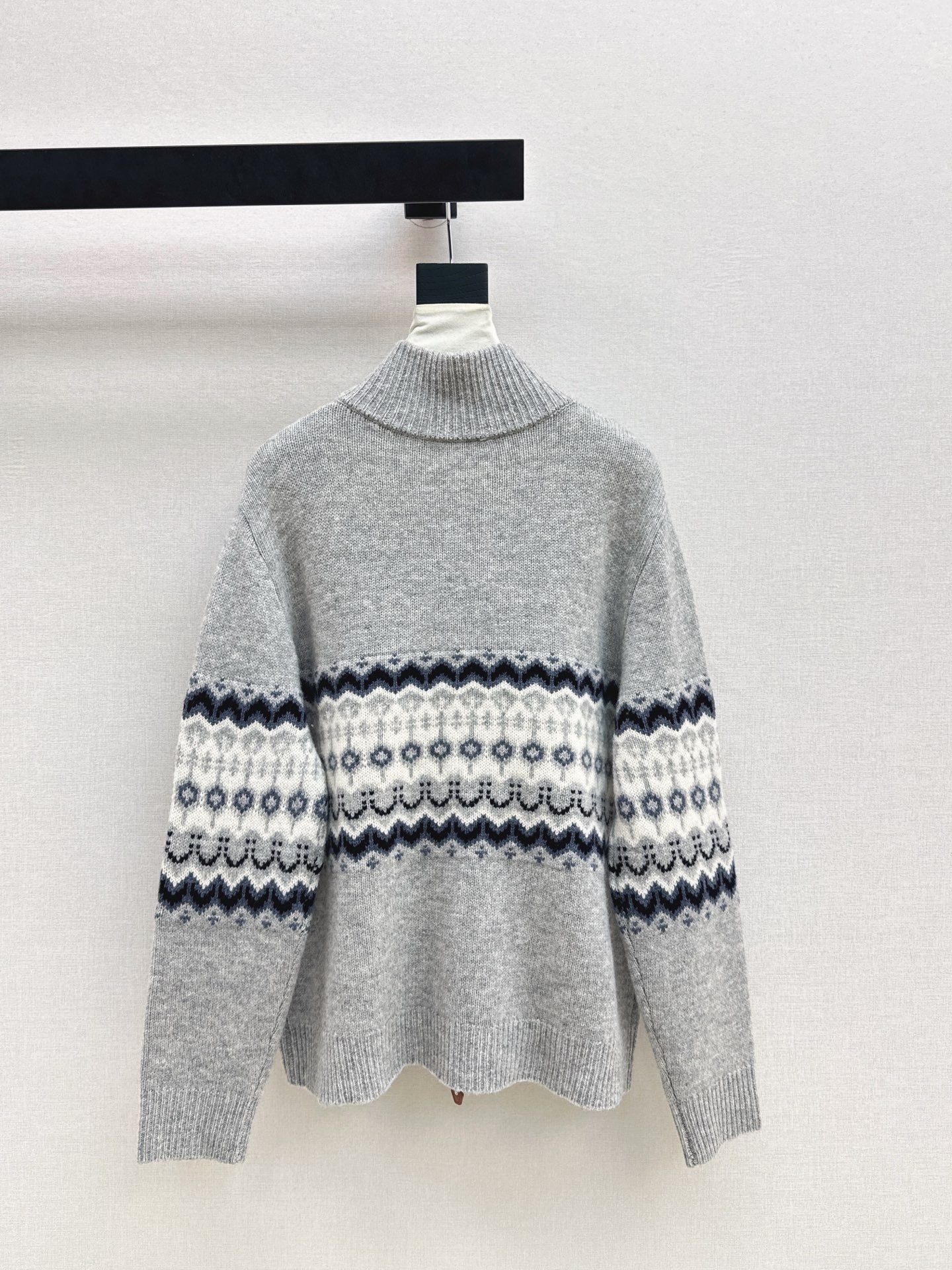 26SS NEUER Fair Isle Jacquard Cardigan