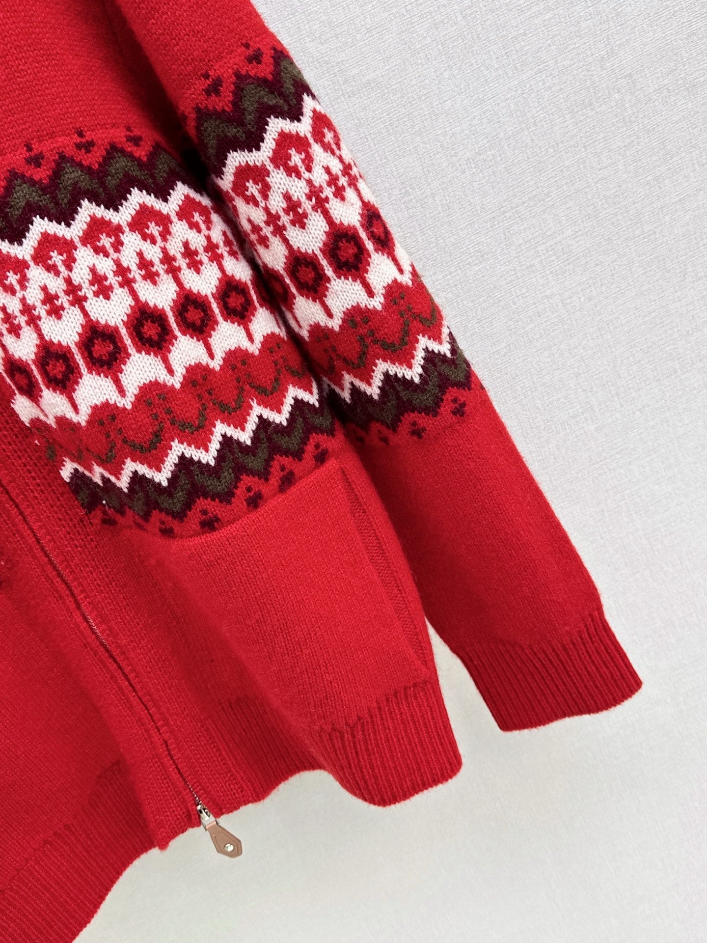 26SS NEUER Fair Isle Jacquard Cardigan