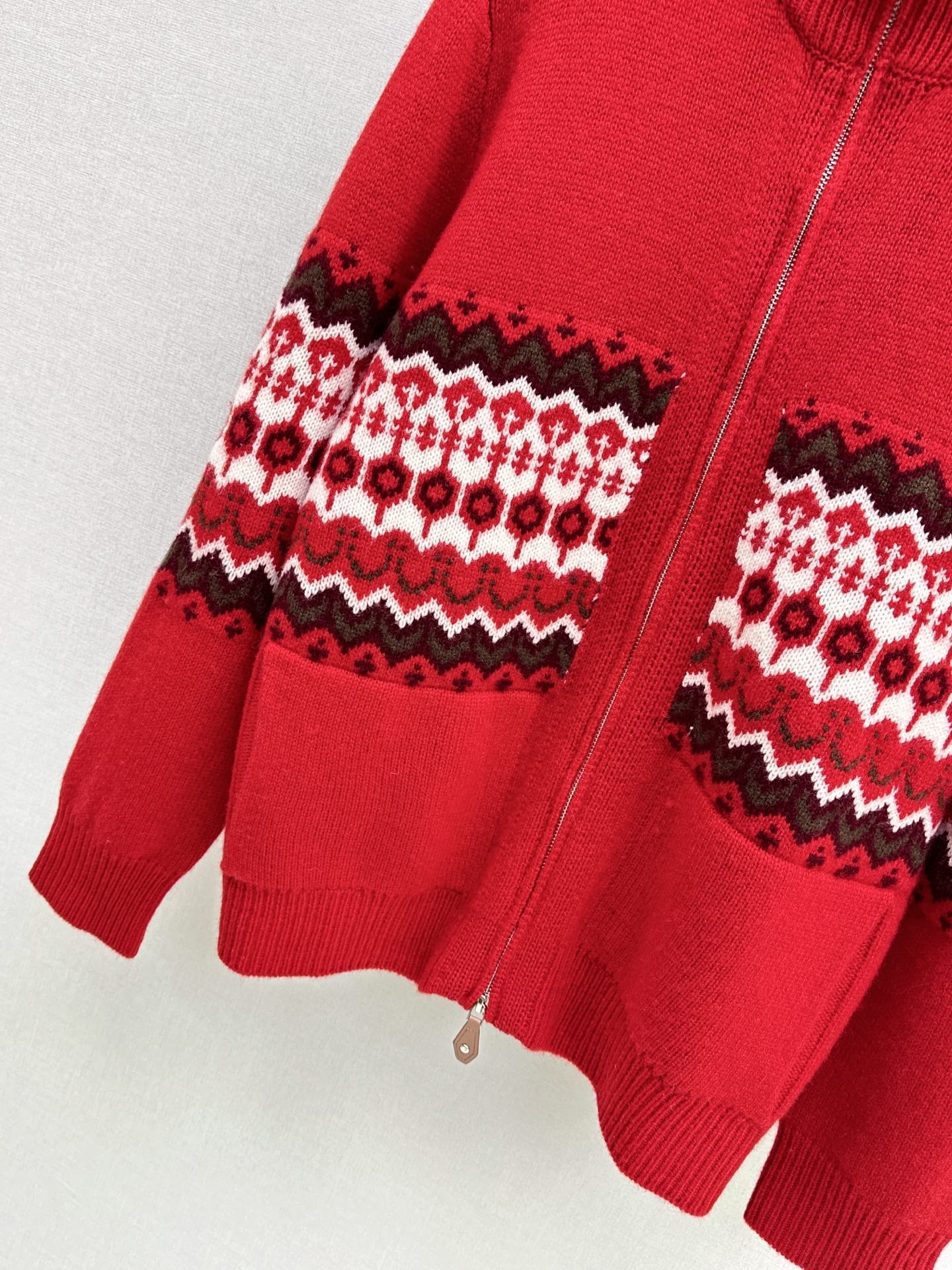 26SS NEUER Fair Isle Jacquard Cardigan