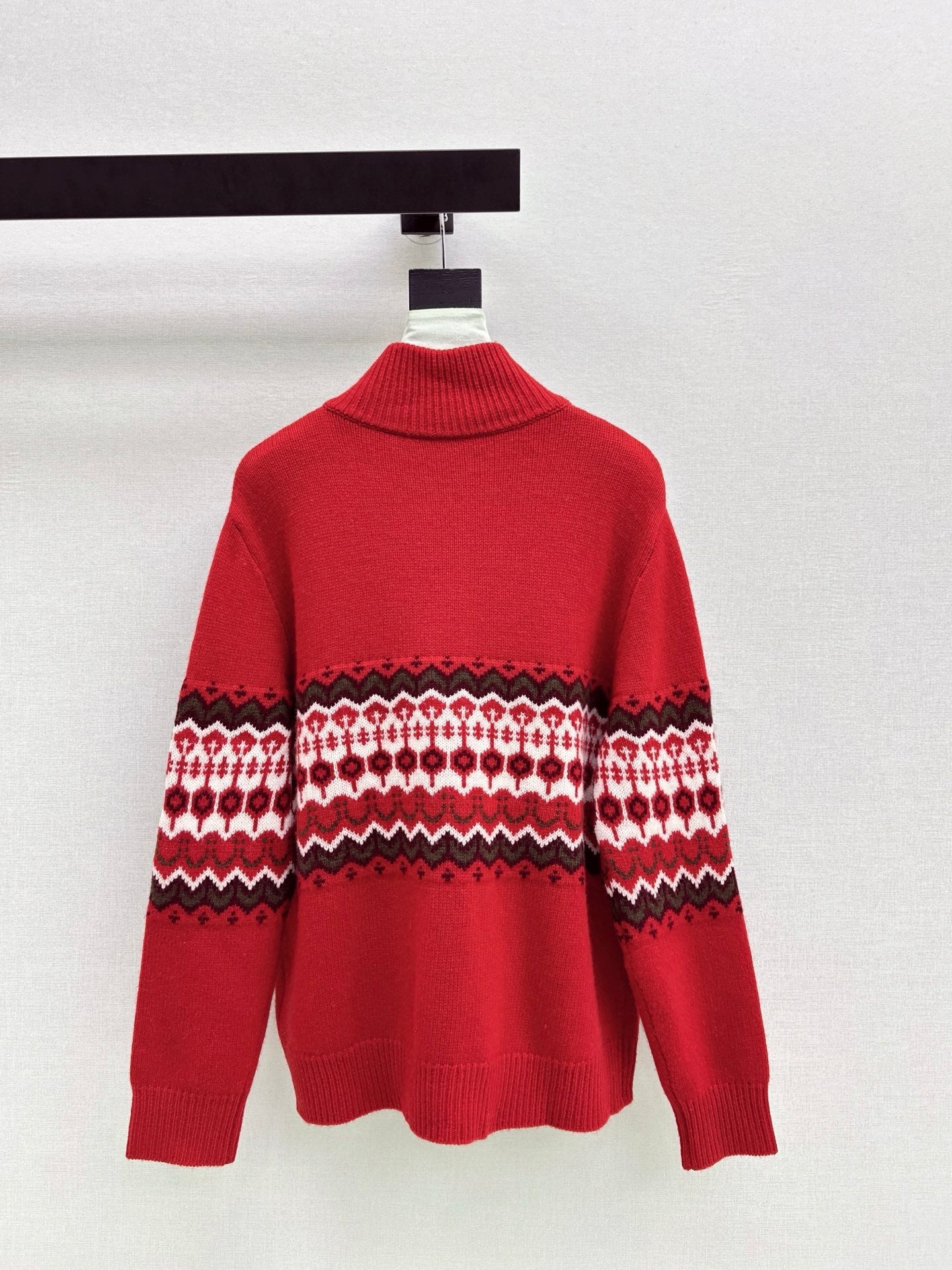 26SS NEUER Fair Isle Jacquard Cardigan