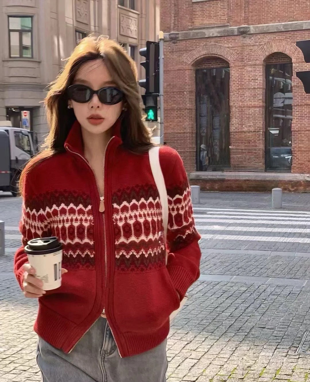 26SS NEUER Fair Isle Jacquard Cardigan