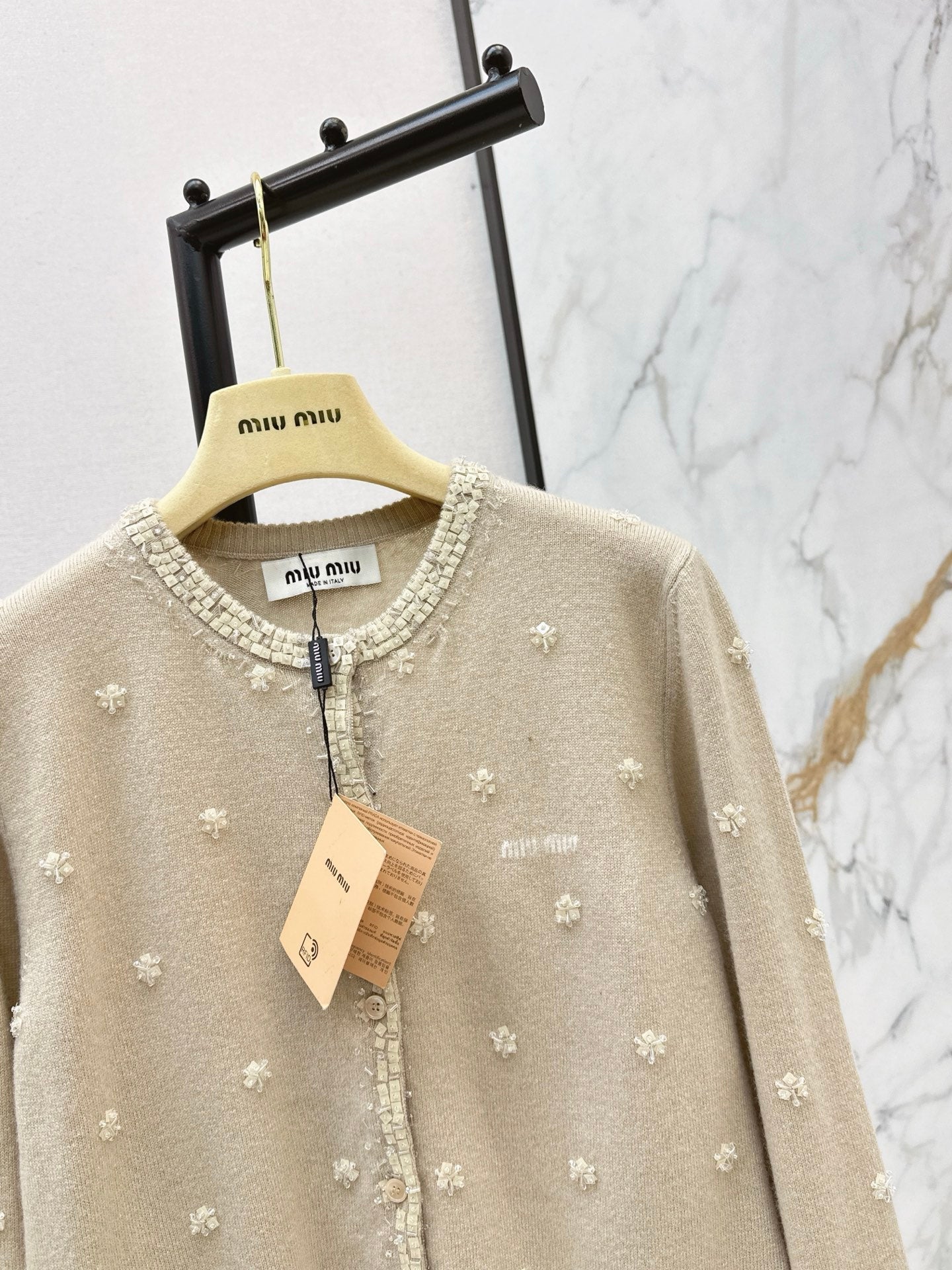26SS NEW beading flower cardigan